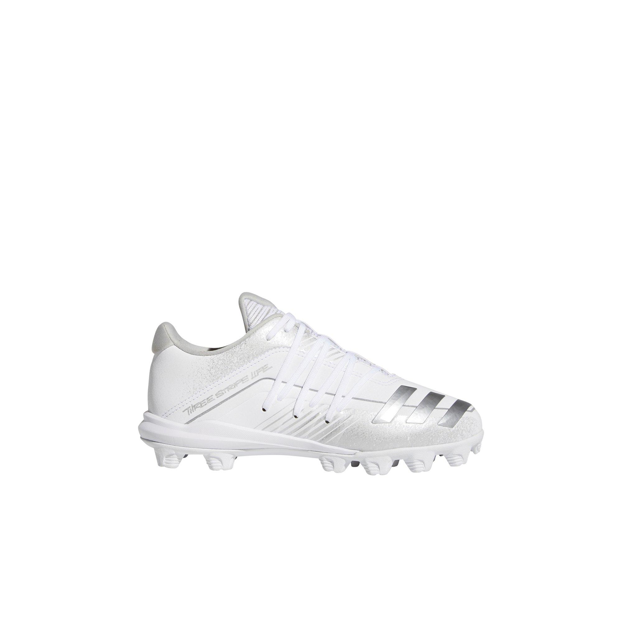 adidas all white baseball cleats