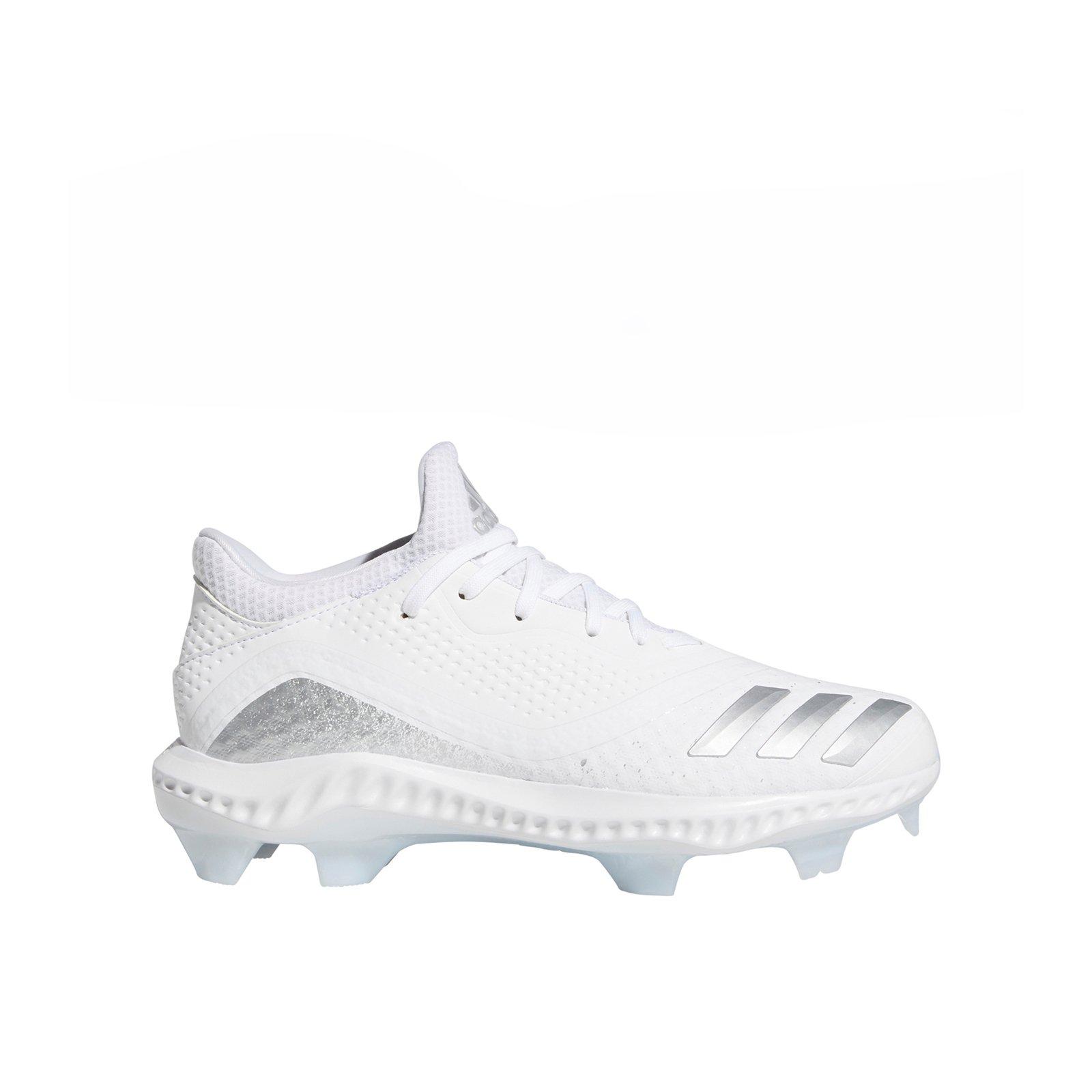 white adidas softball cleats