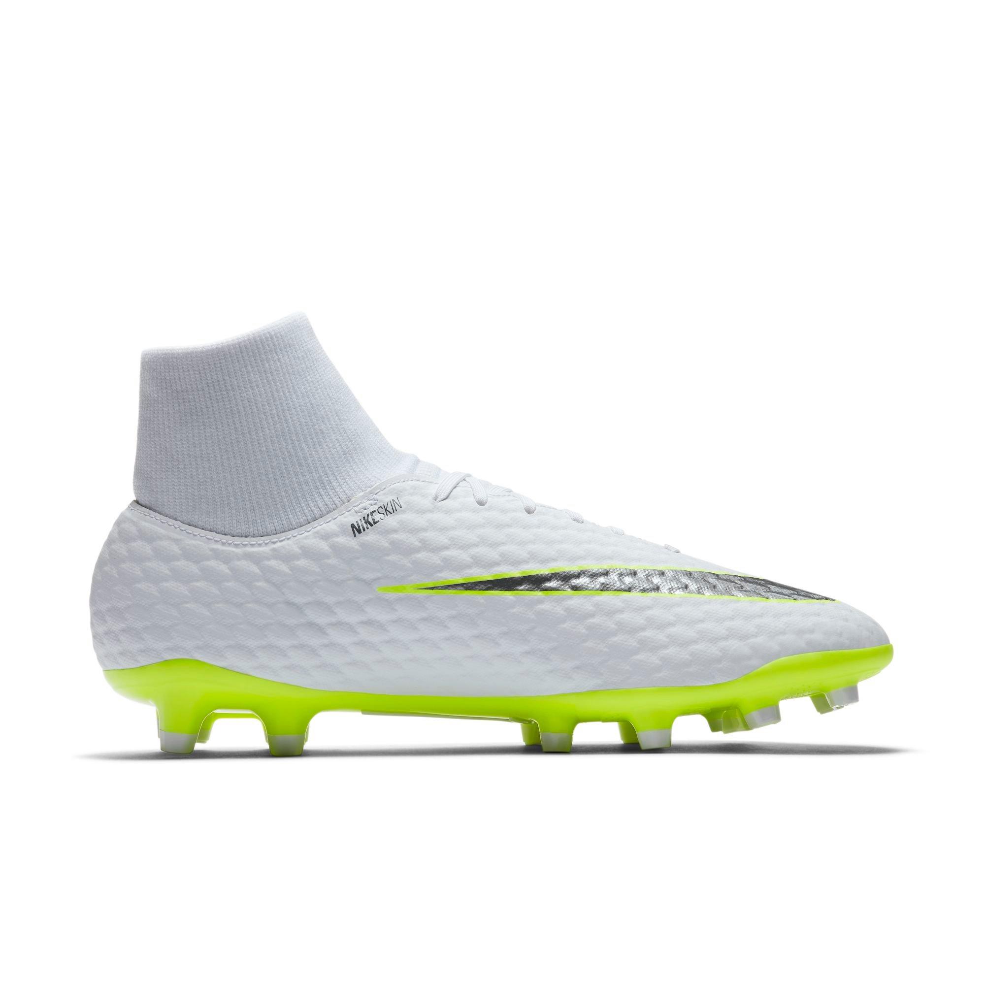 green and white soccer cleats