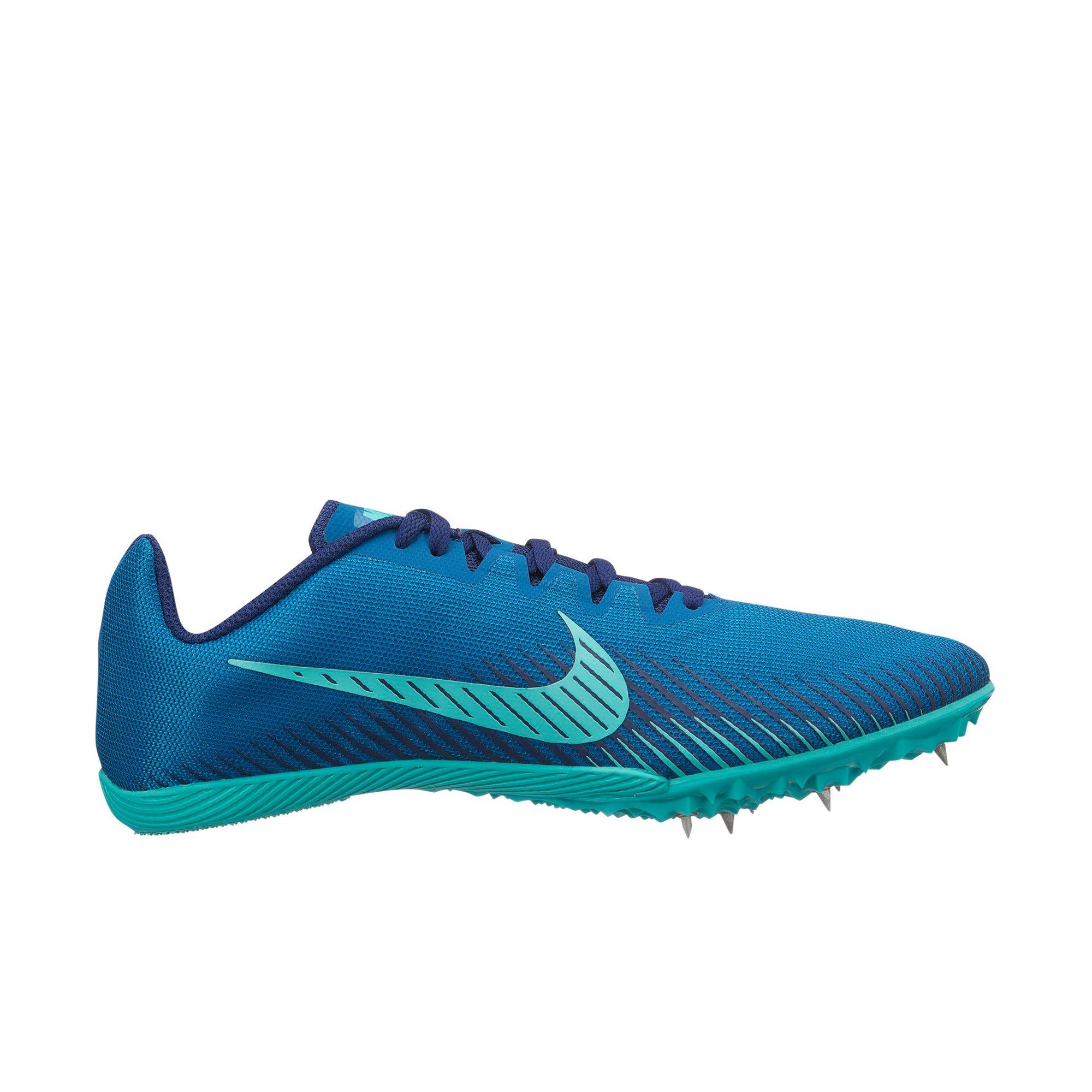 blue track spikes