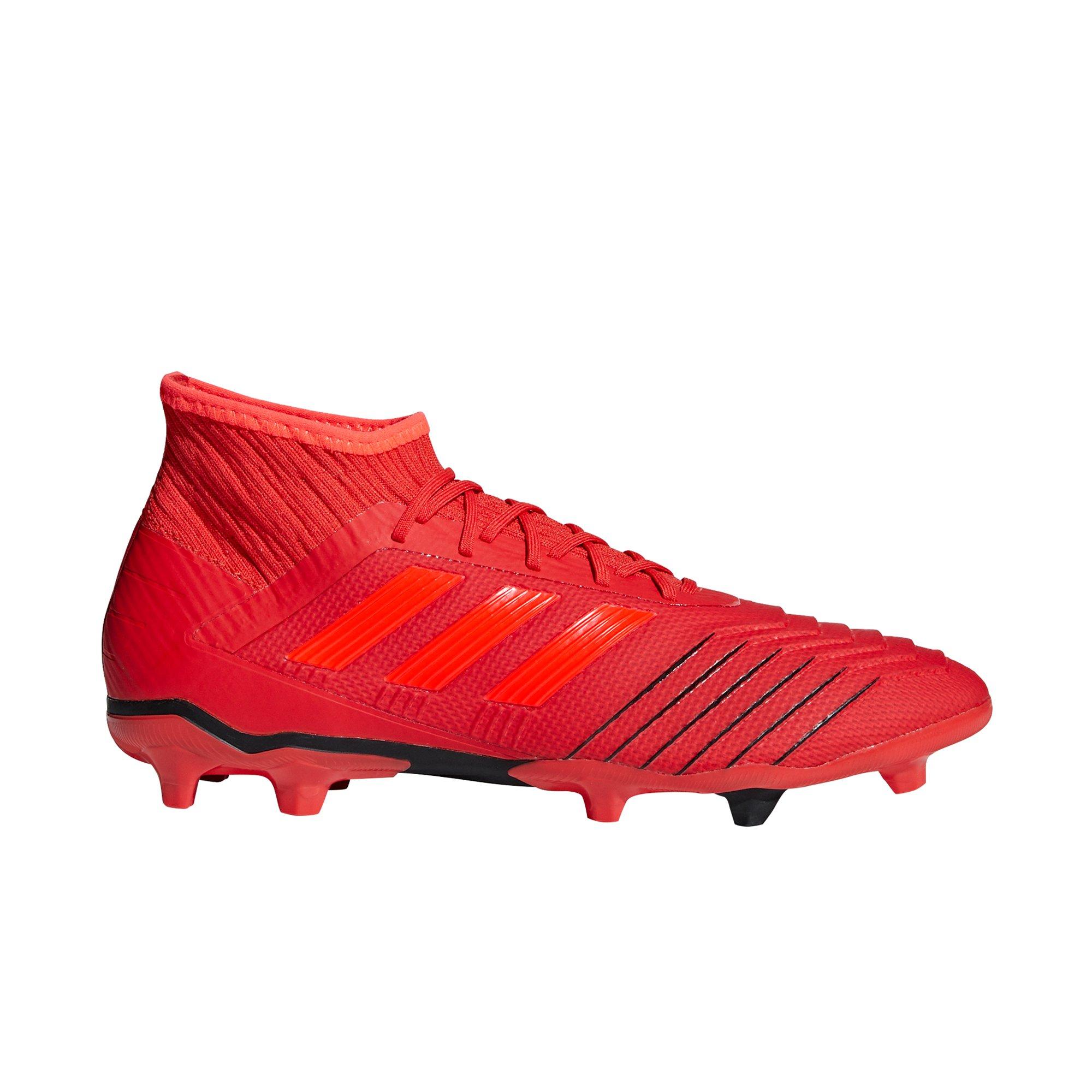 black and red adidas predators