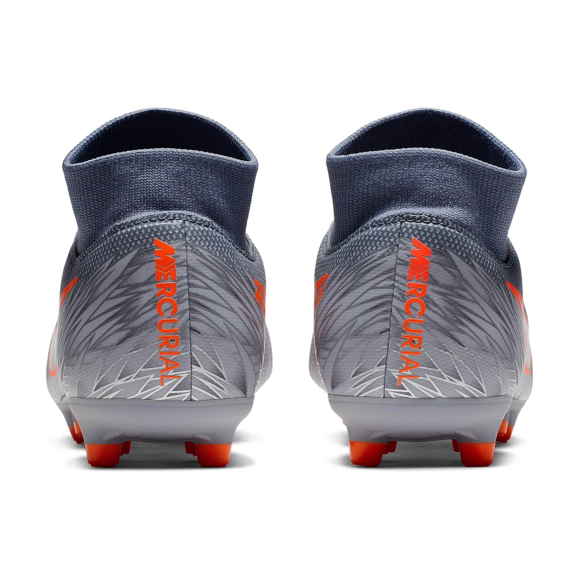 cr7 cleats grey and orange