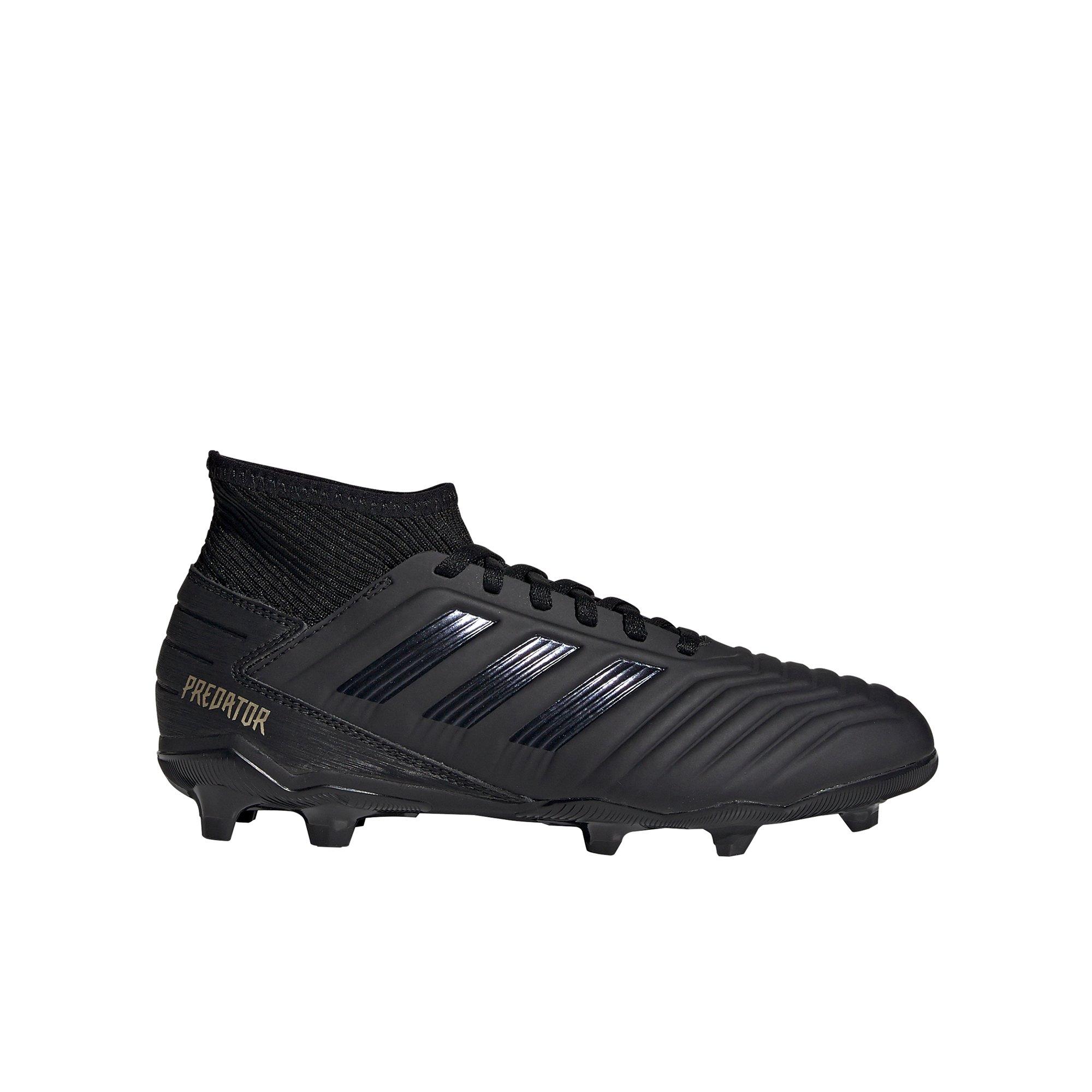 black adidas soccer boots