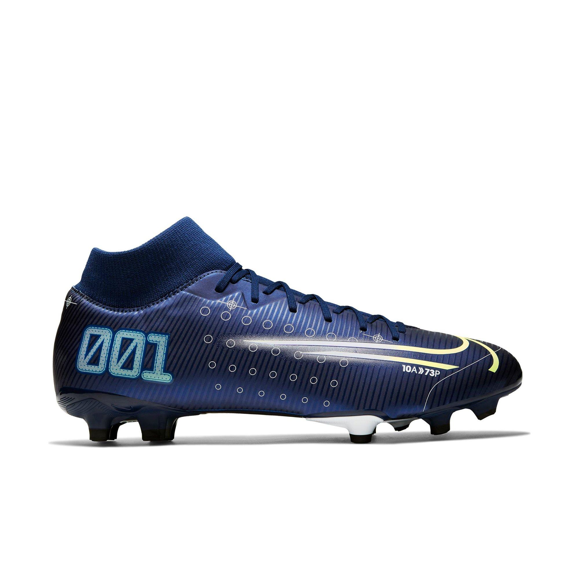 blue soccer cleats nike