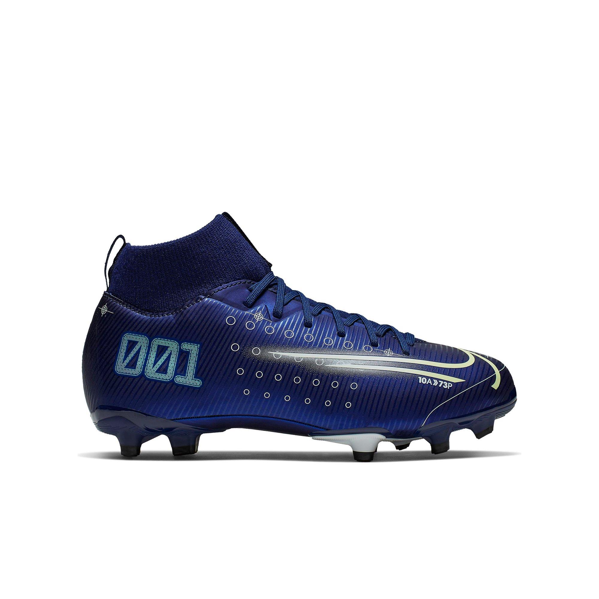 kids blue nike football boots