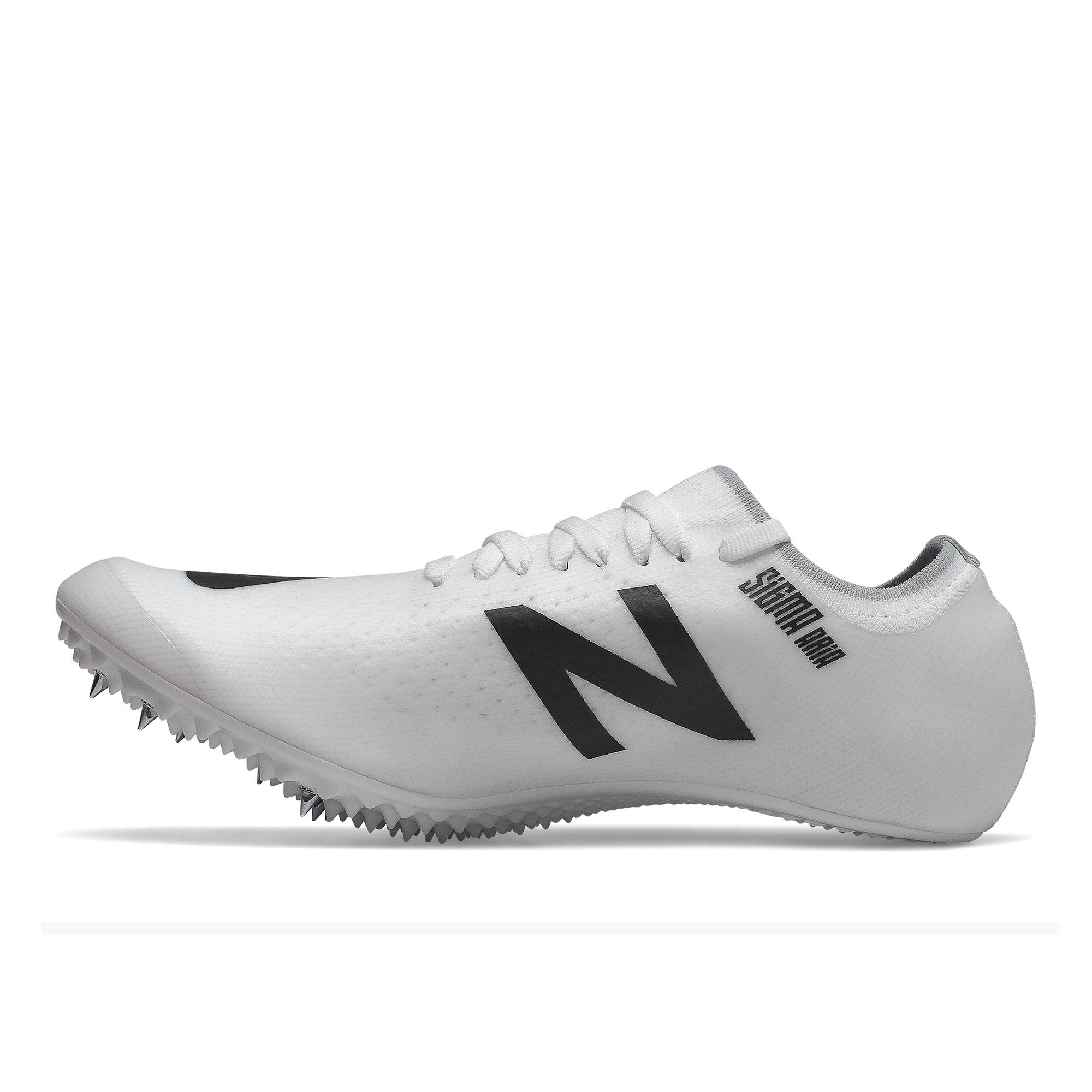 new balance track spikes white and gold