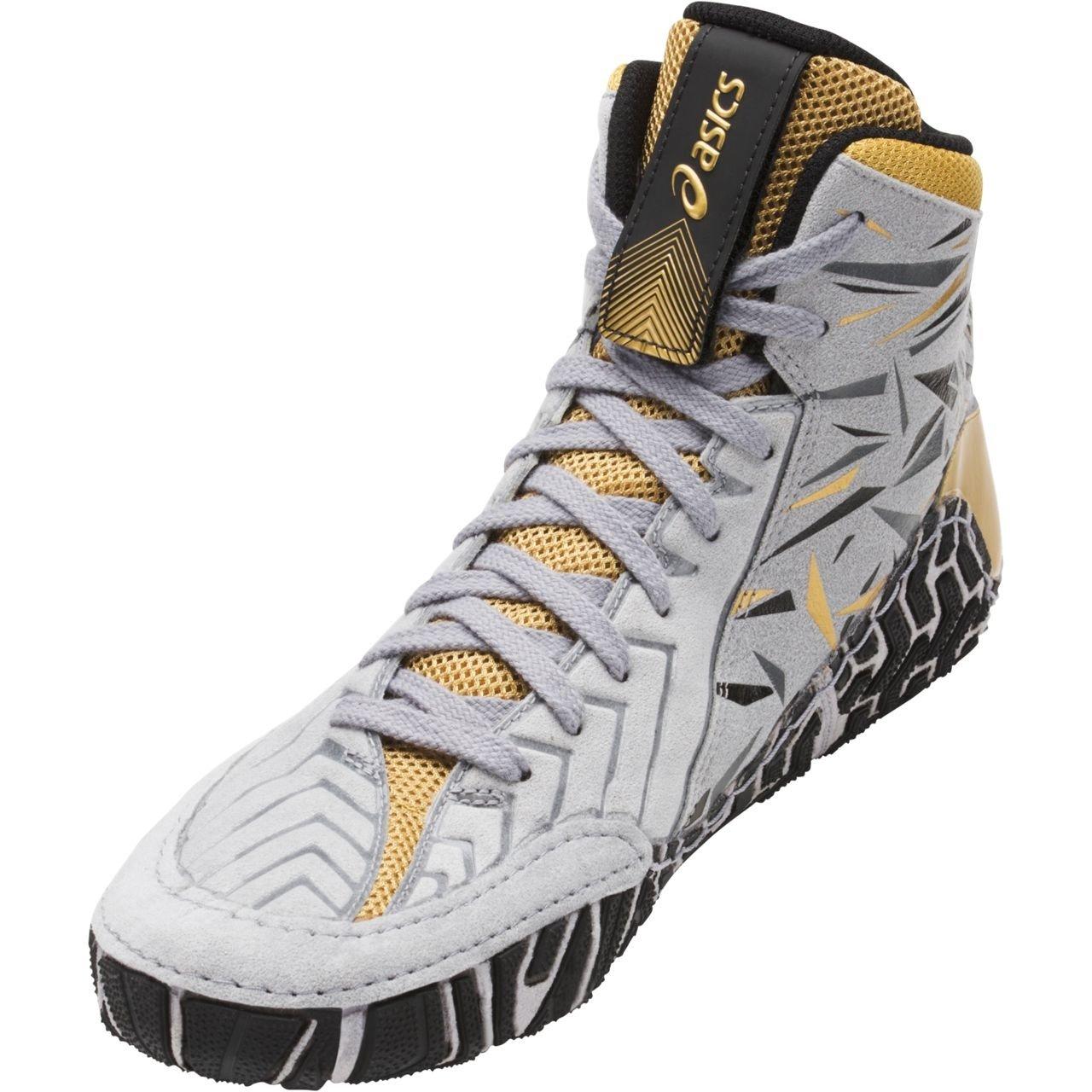 asics aggressor 3 black and silver