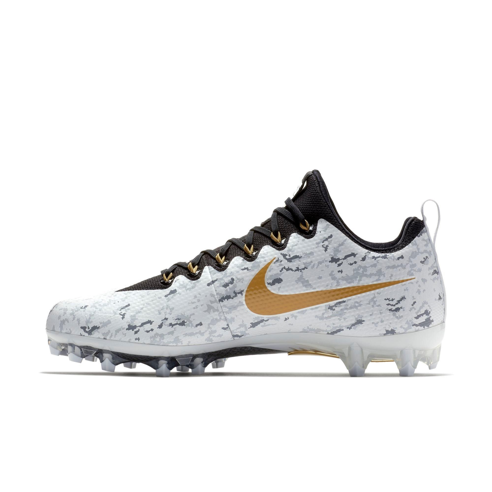 black and gold football cleats