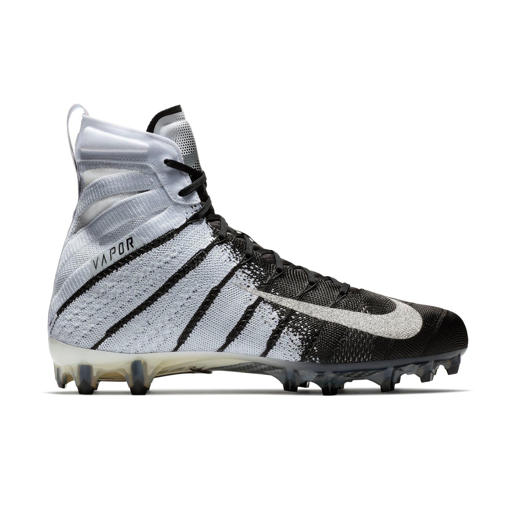 metallic football cleats