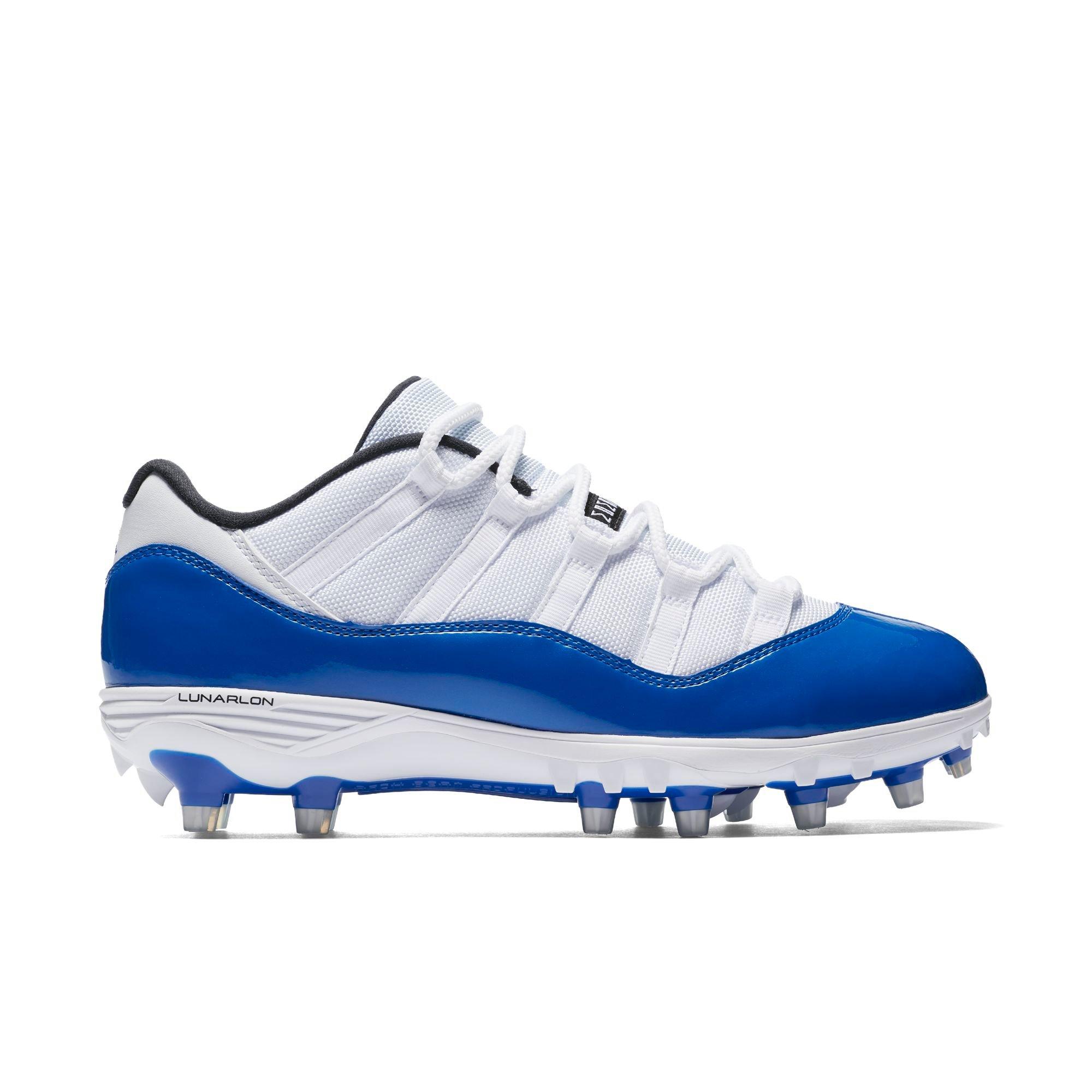 blue jordan football cleats