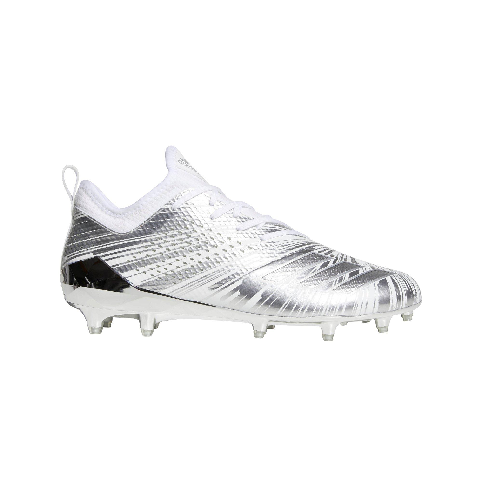 silver adidas cleats