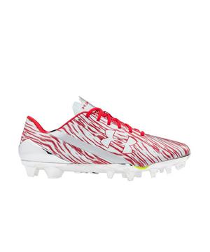 Under Armour Spotlight Silver Red Men S Football Cleats