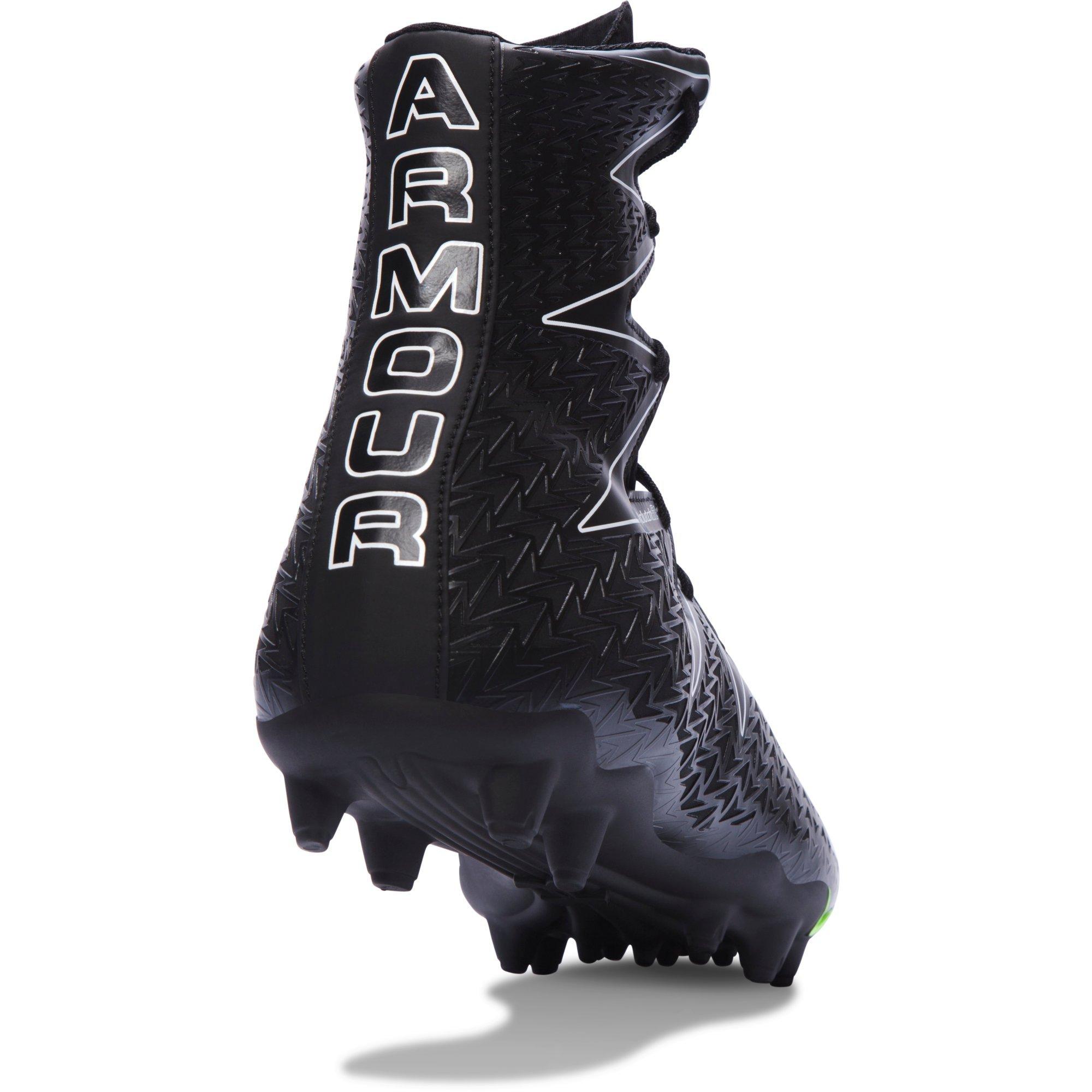 all black under armour football cleats