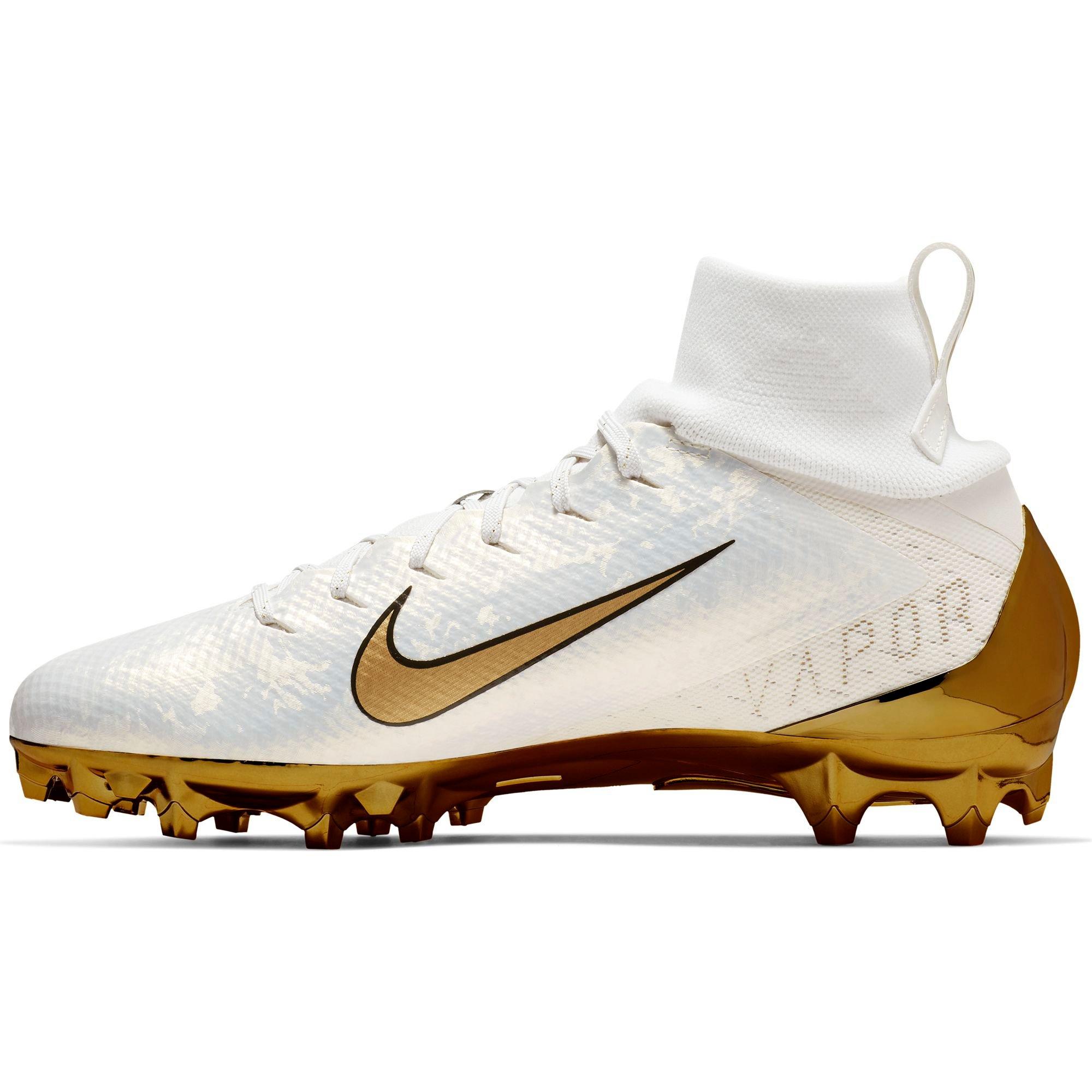 nike vapor untouchable pro 3 metallic gold men's football cleat