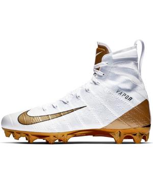 Nike Vapor Untouchable 3 Elite White Metallic Gold Men S Football Cleat Hibbett City Gear