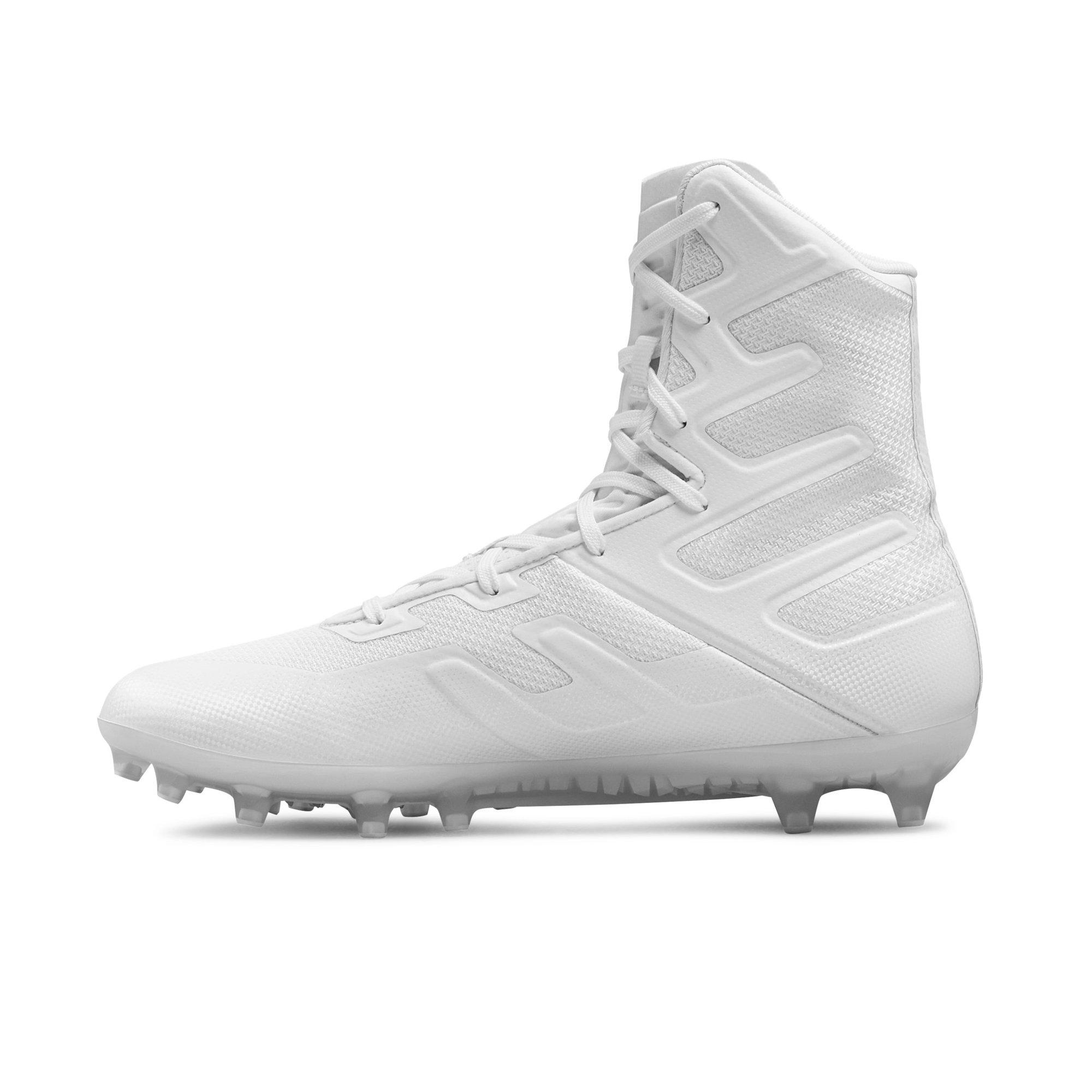 white high top football cleats