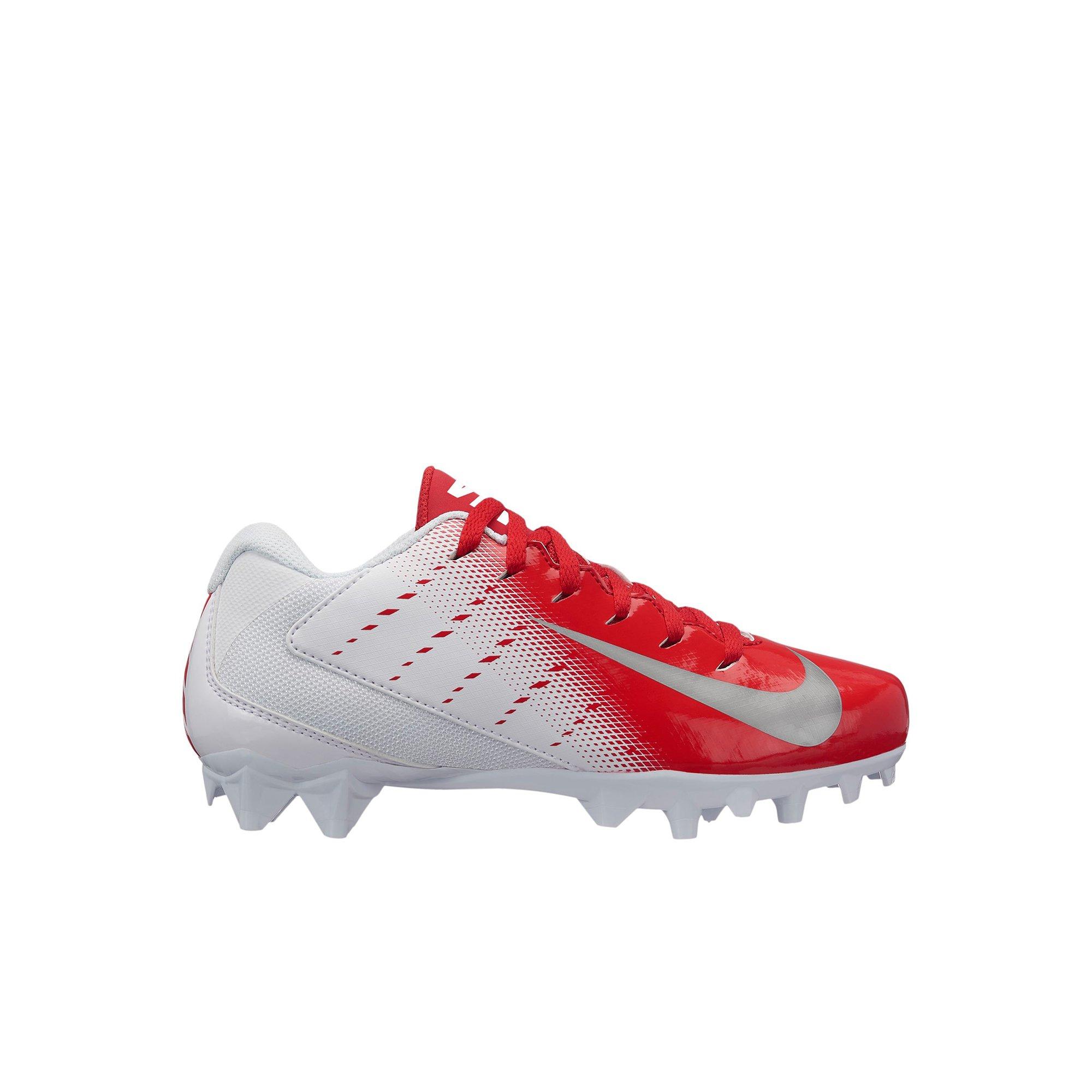 nike red and white cleats