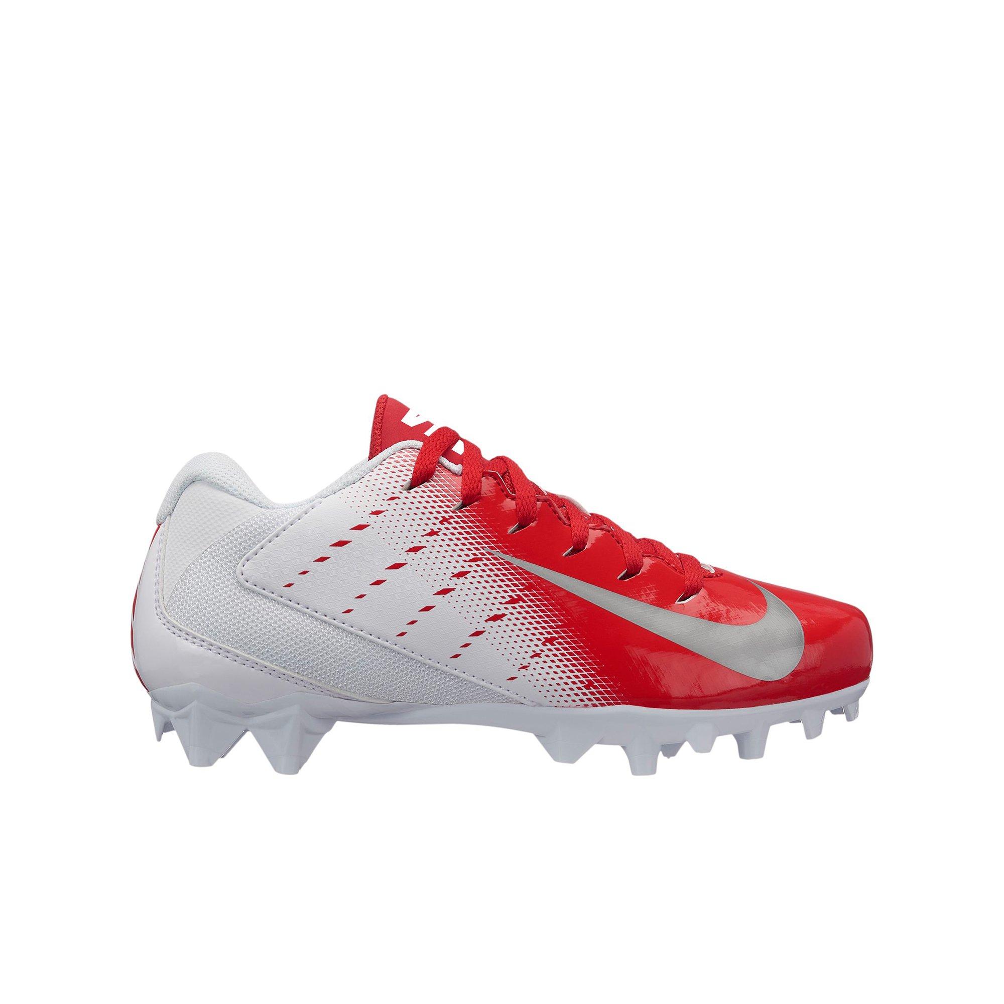 red and white nike football cleats