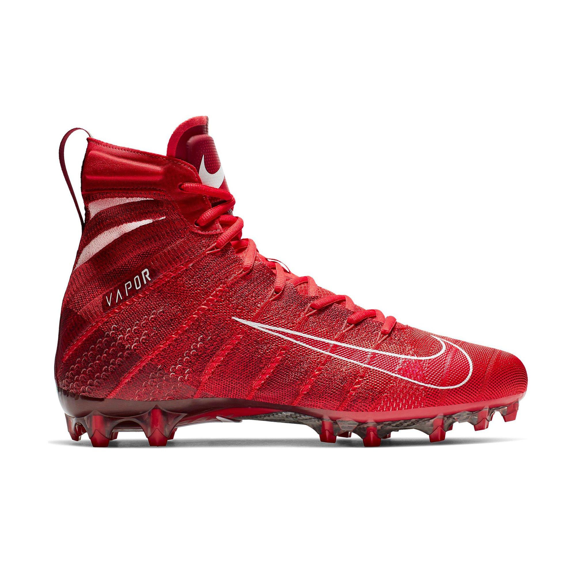 red nike vapor football cleats