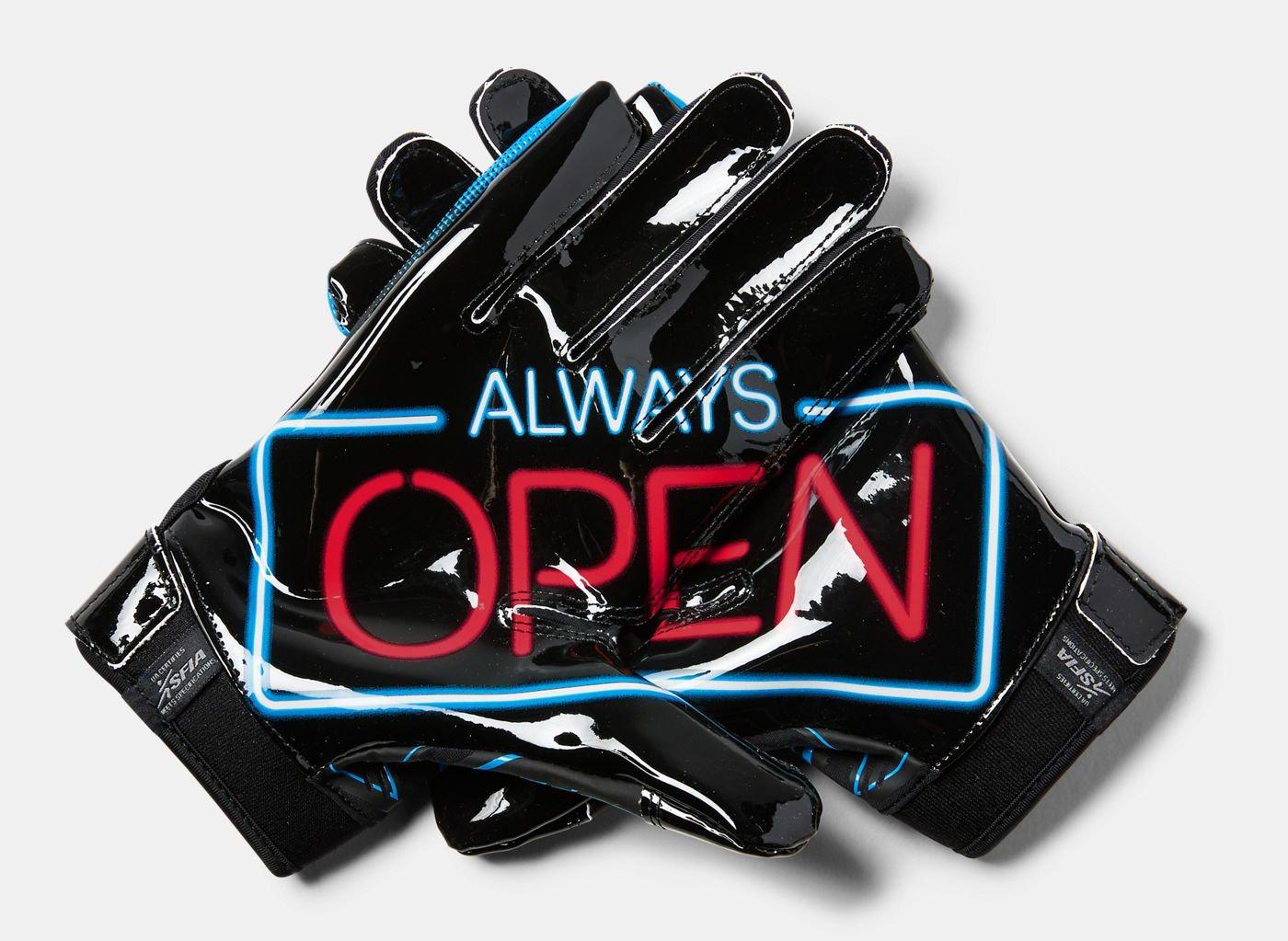 F6 Always Open Football Receiver Gloves 