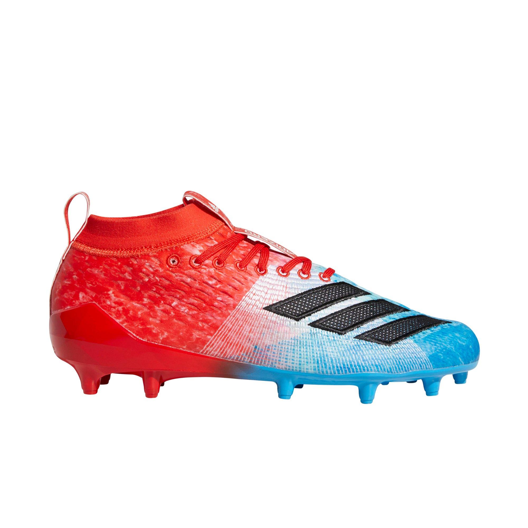 red and white adidas football cleats