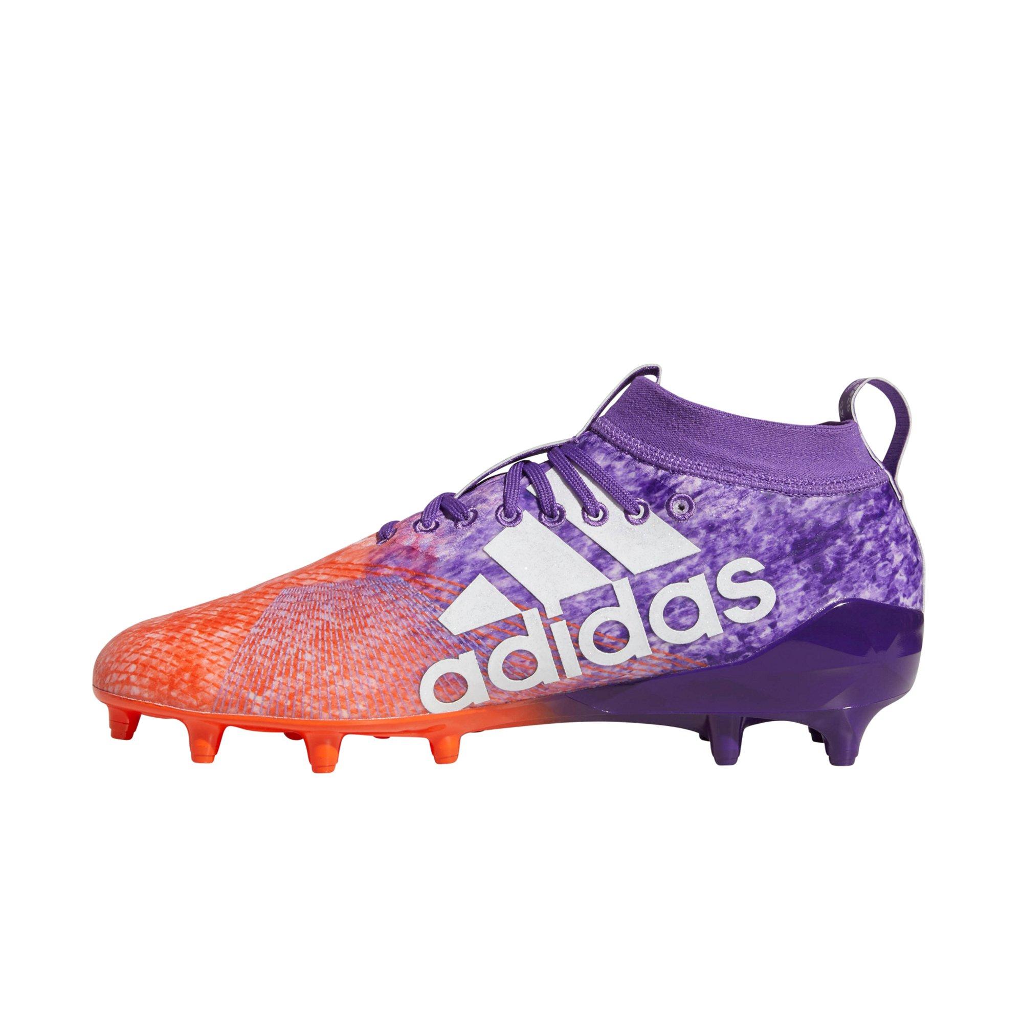 boys purple football cleats