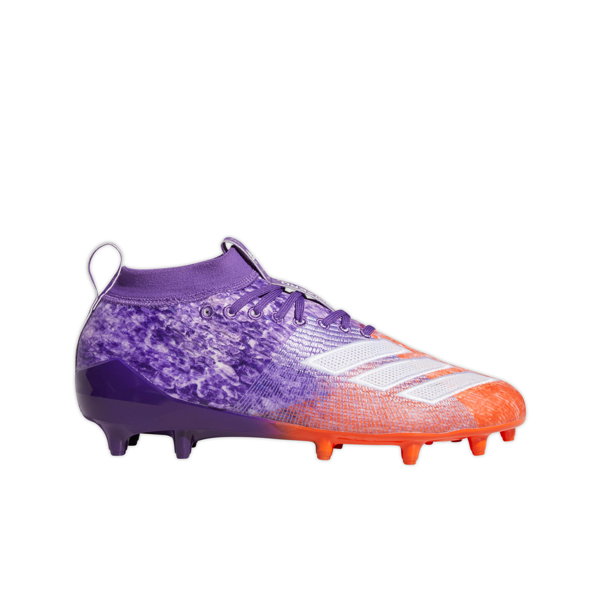 purple football cleats mens