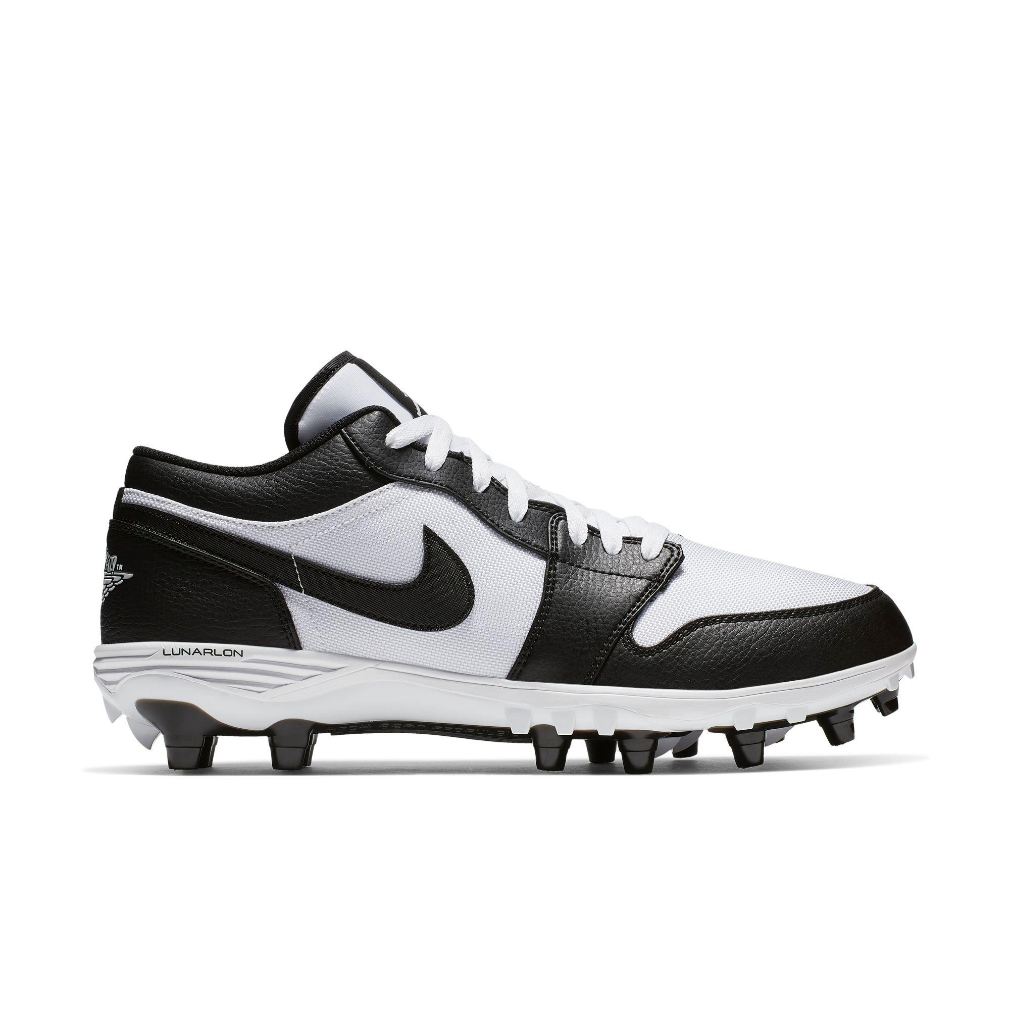 black and white cleats