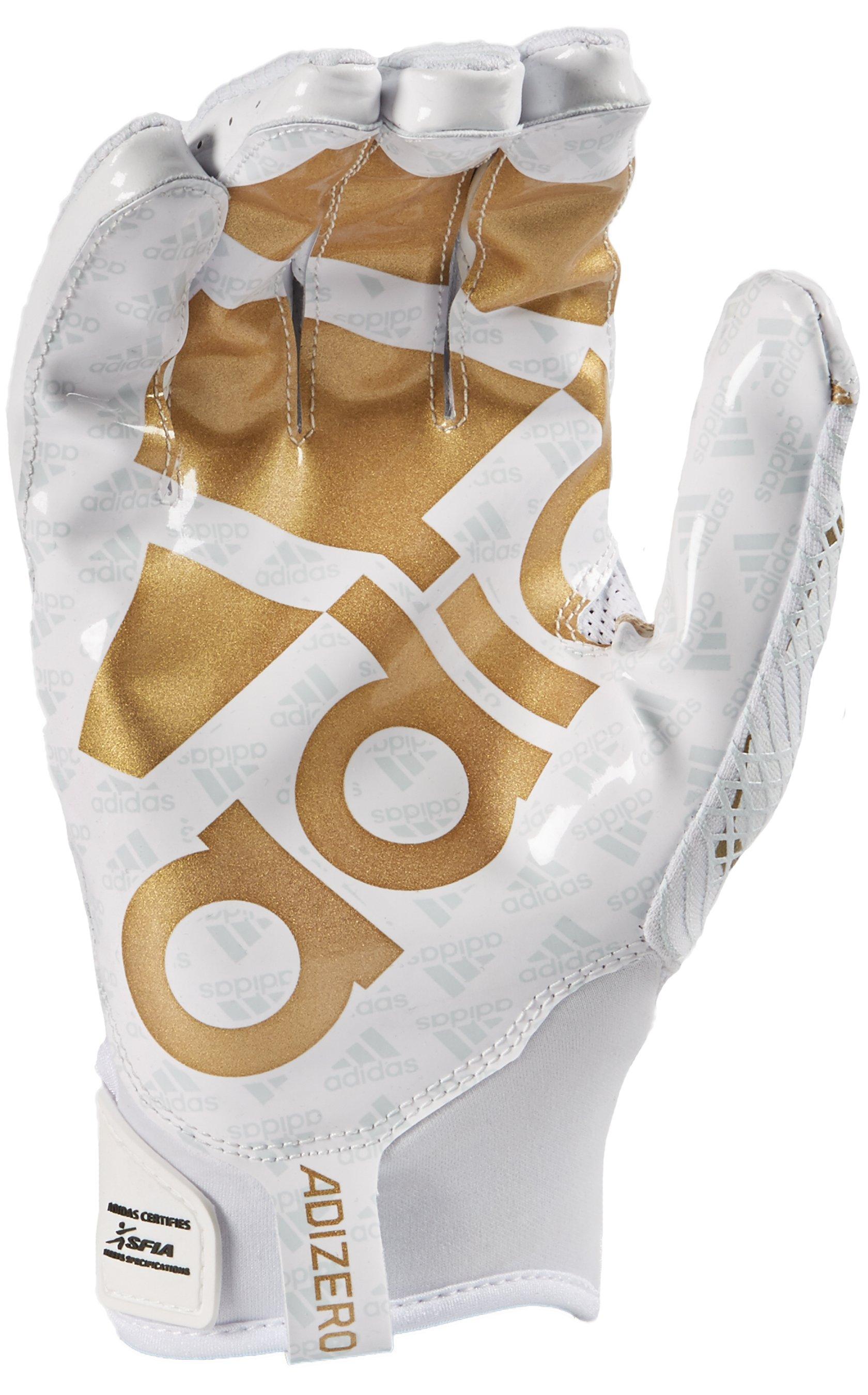 white and gold adidas gloves