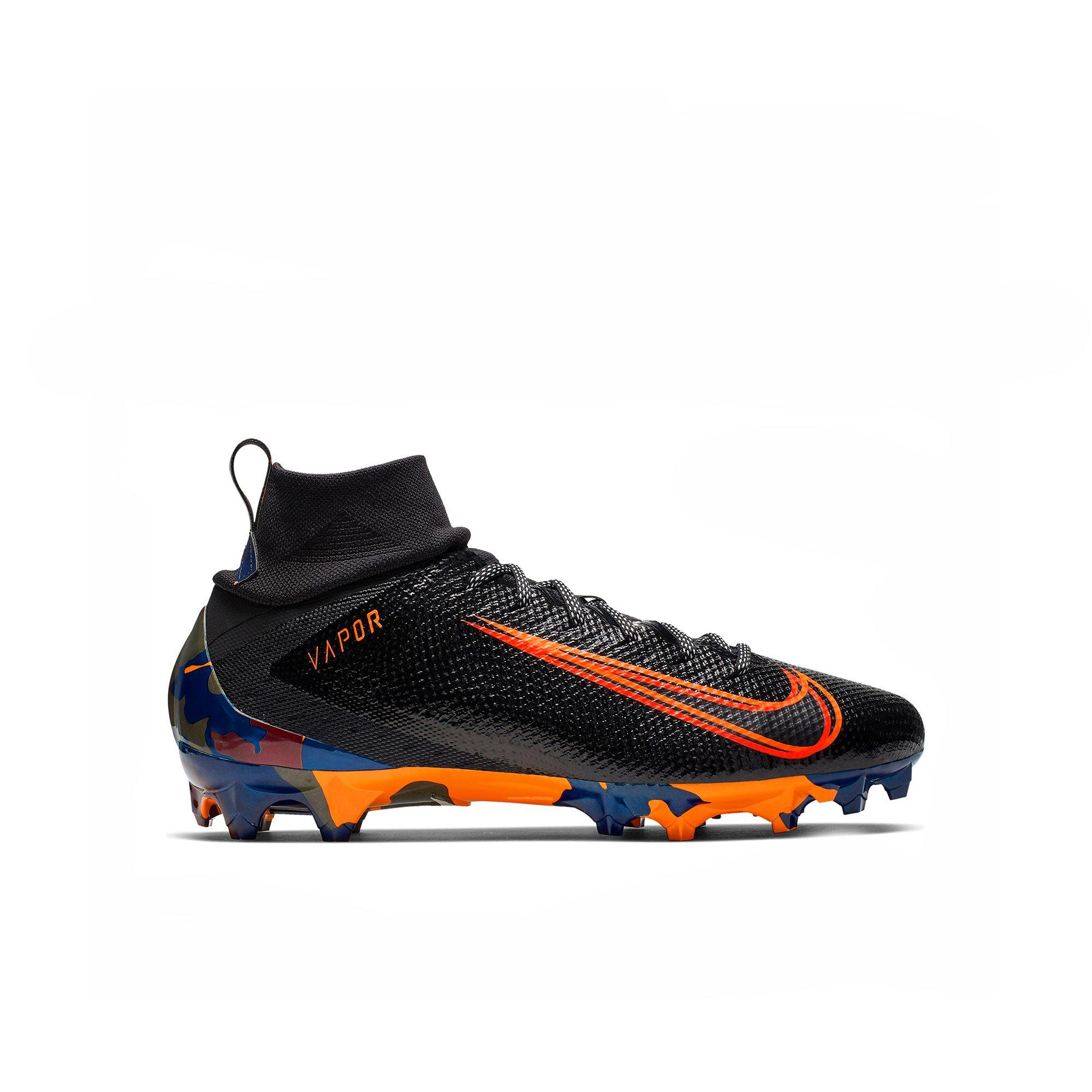 mens orange football cleats