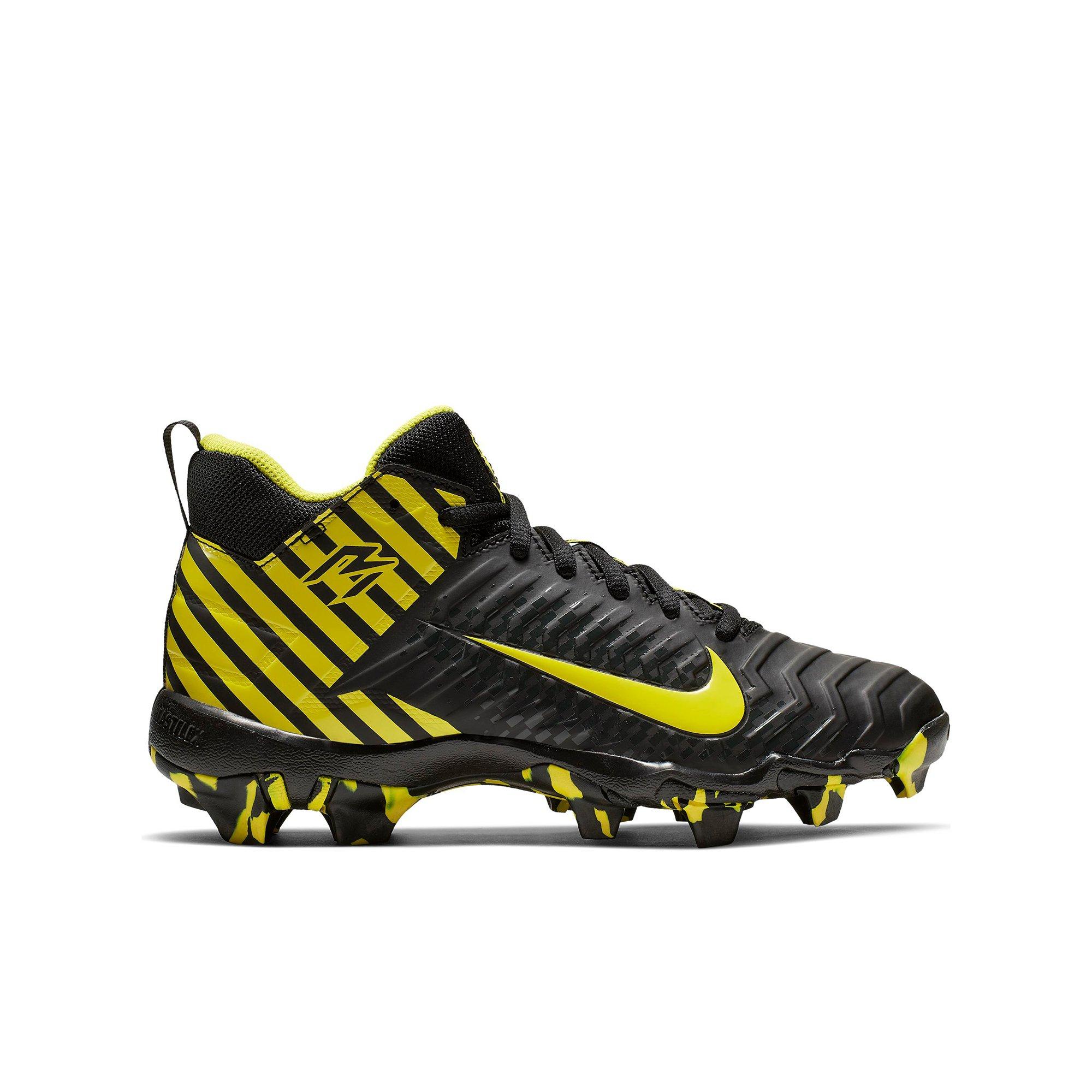 black and gold football cleats youth