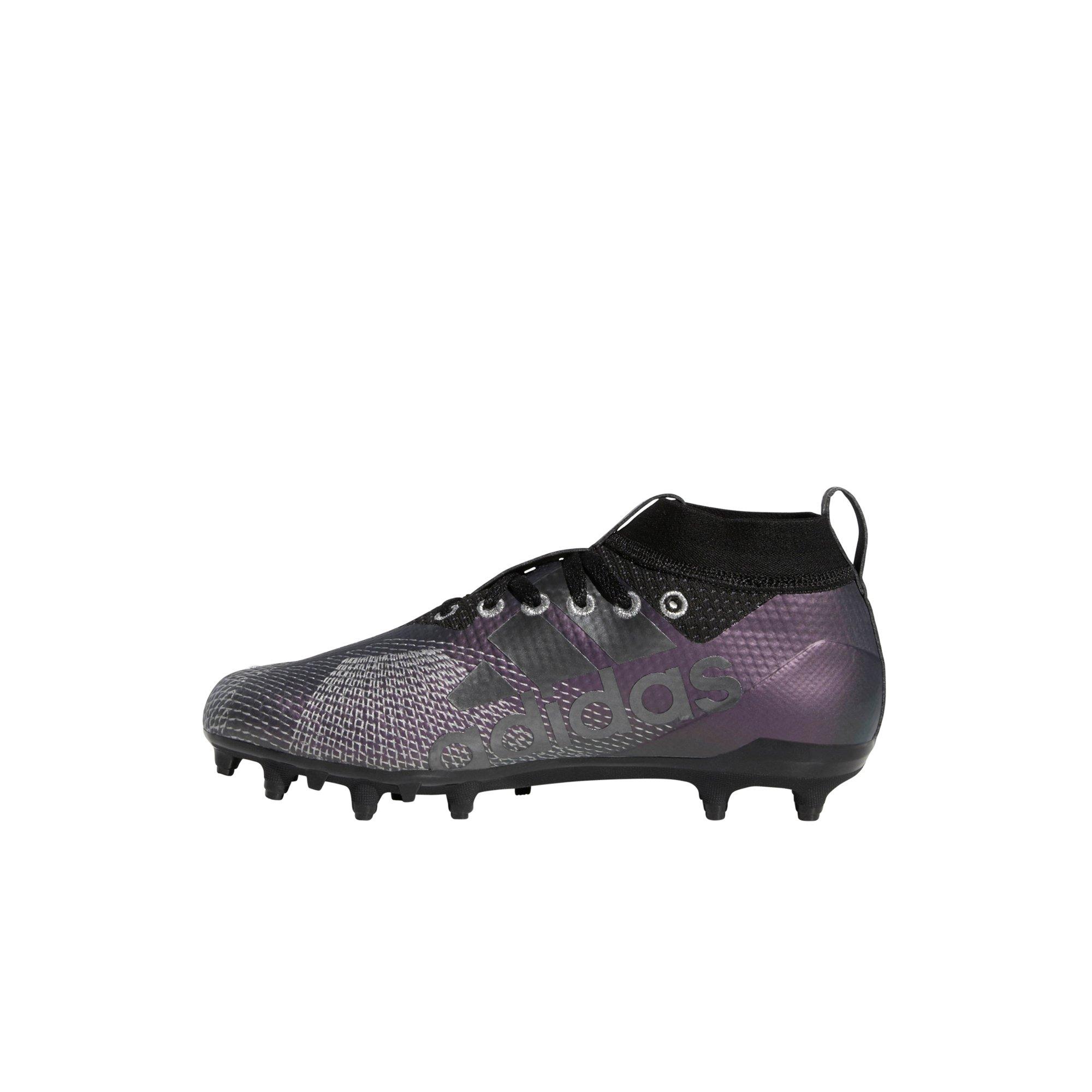 boys black and gold football cleats