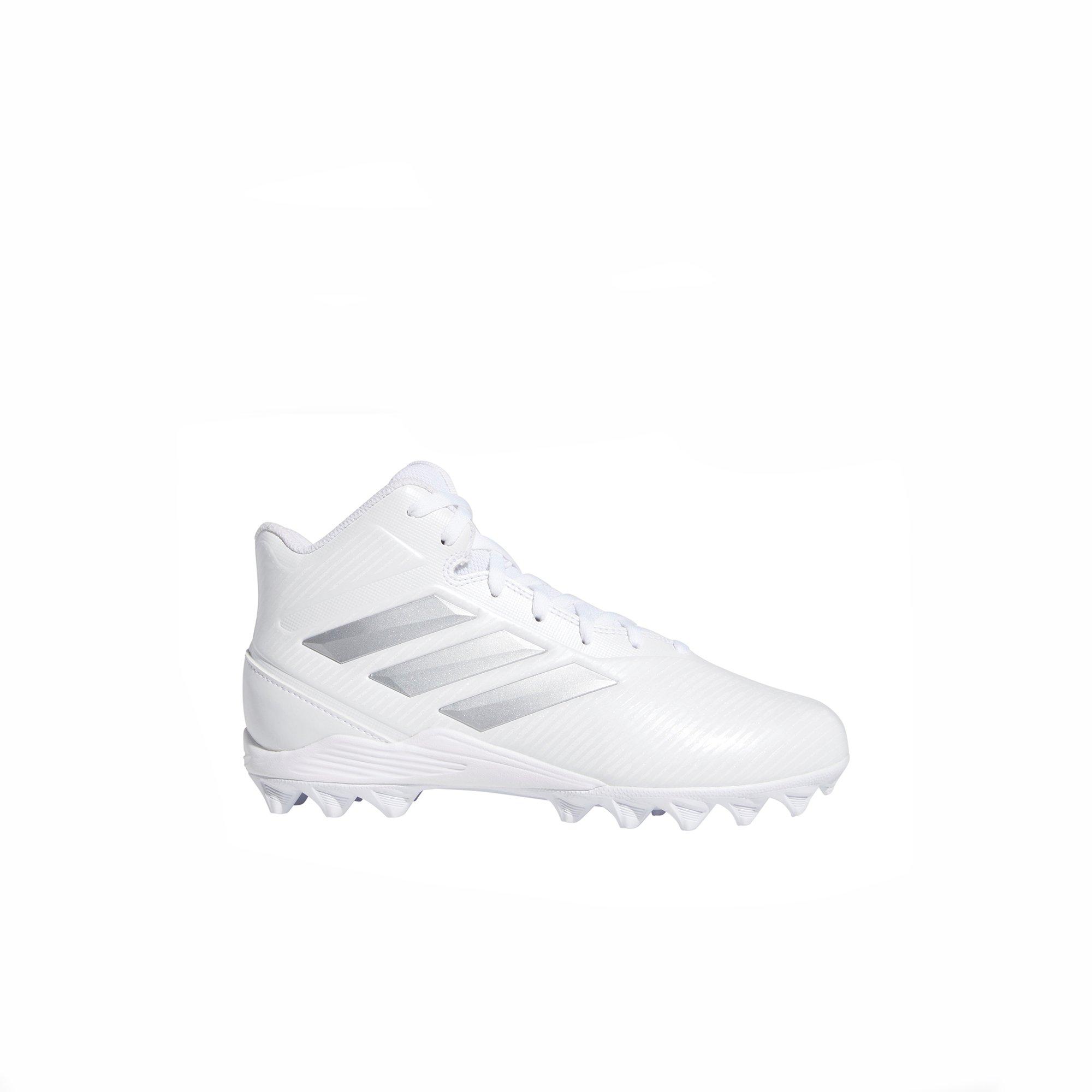 silver adidas football cleats