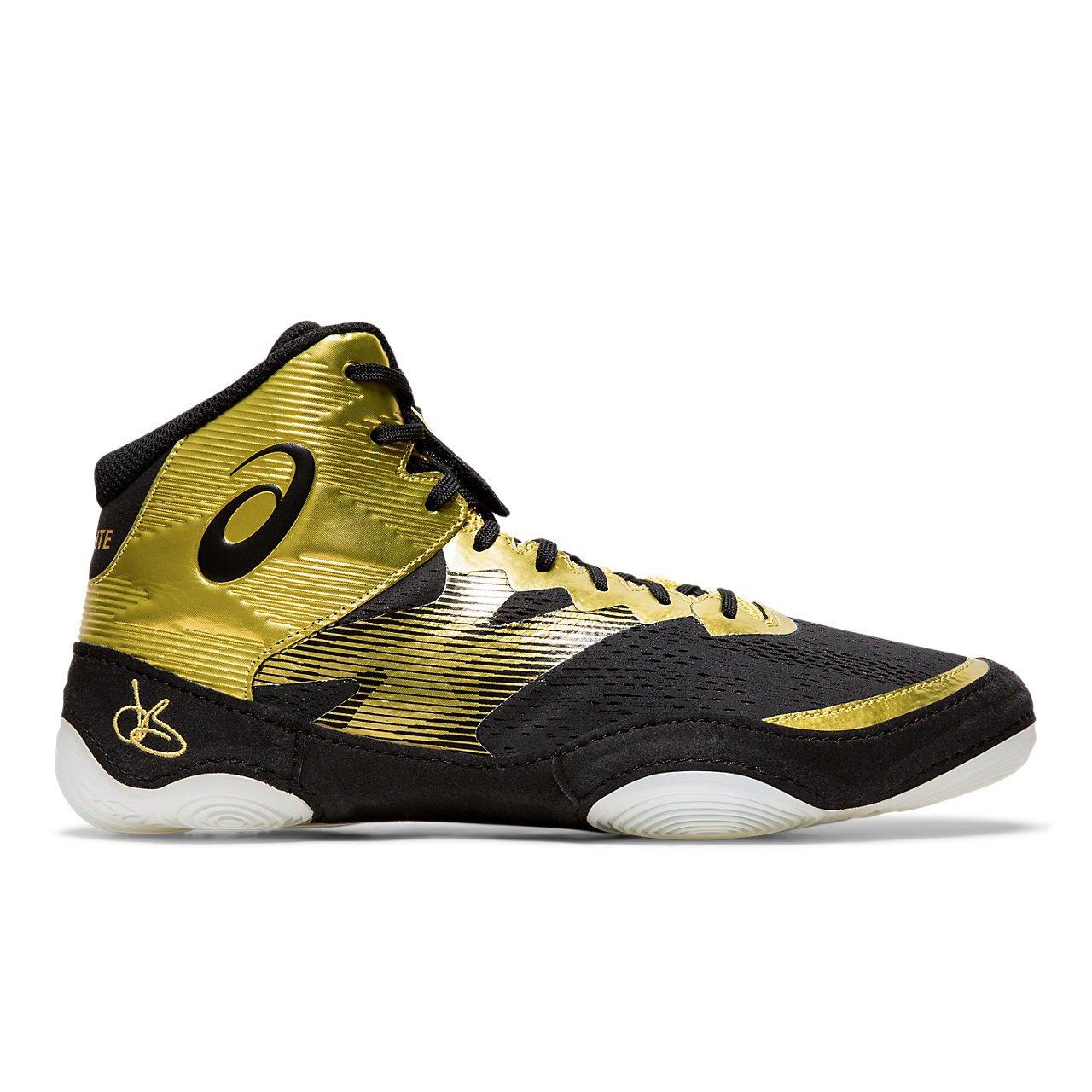 black and gold nike wrestling shoes