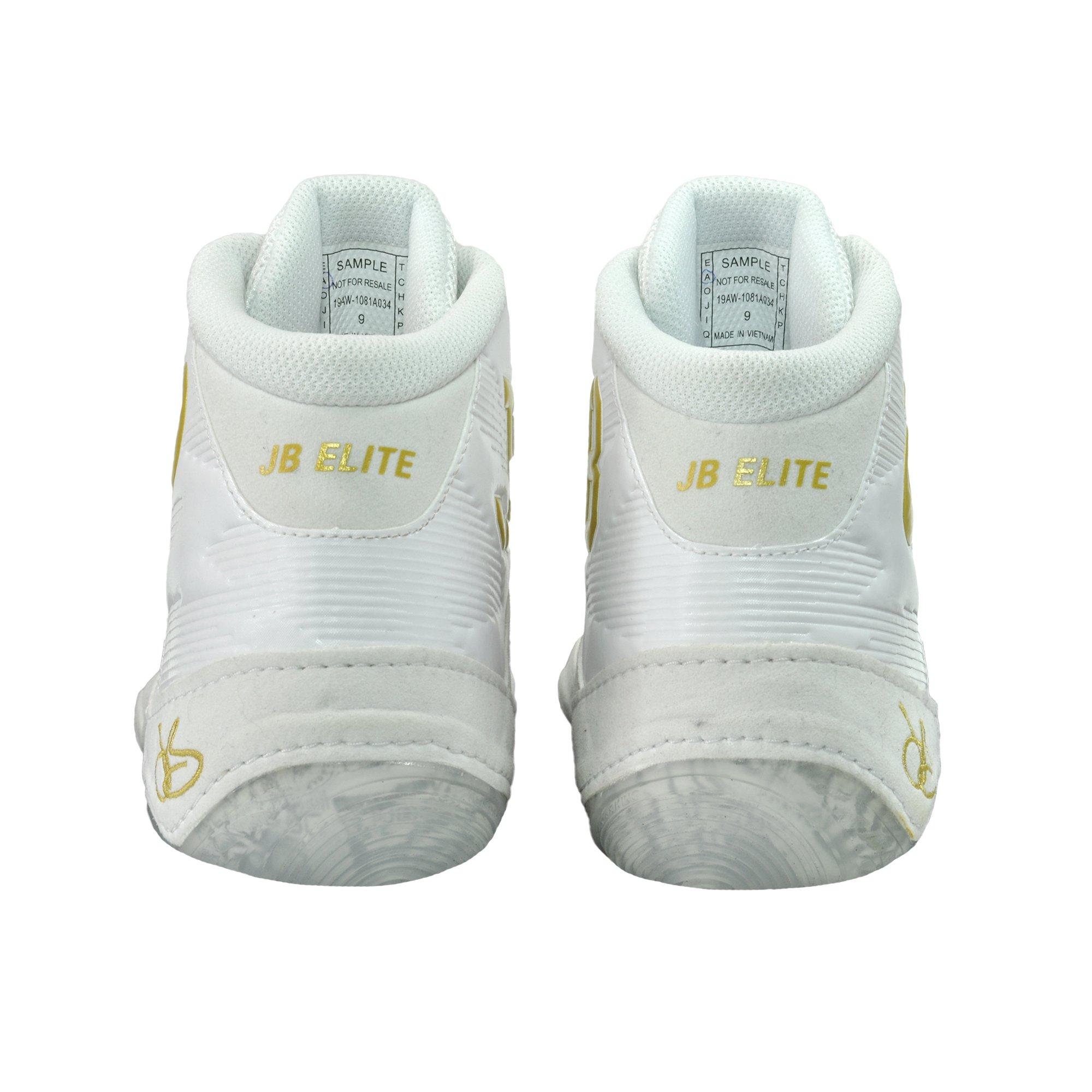 asics jb elite 3 white and gold