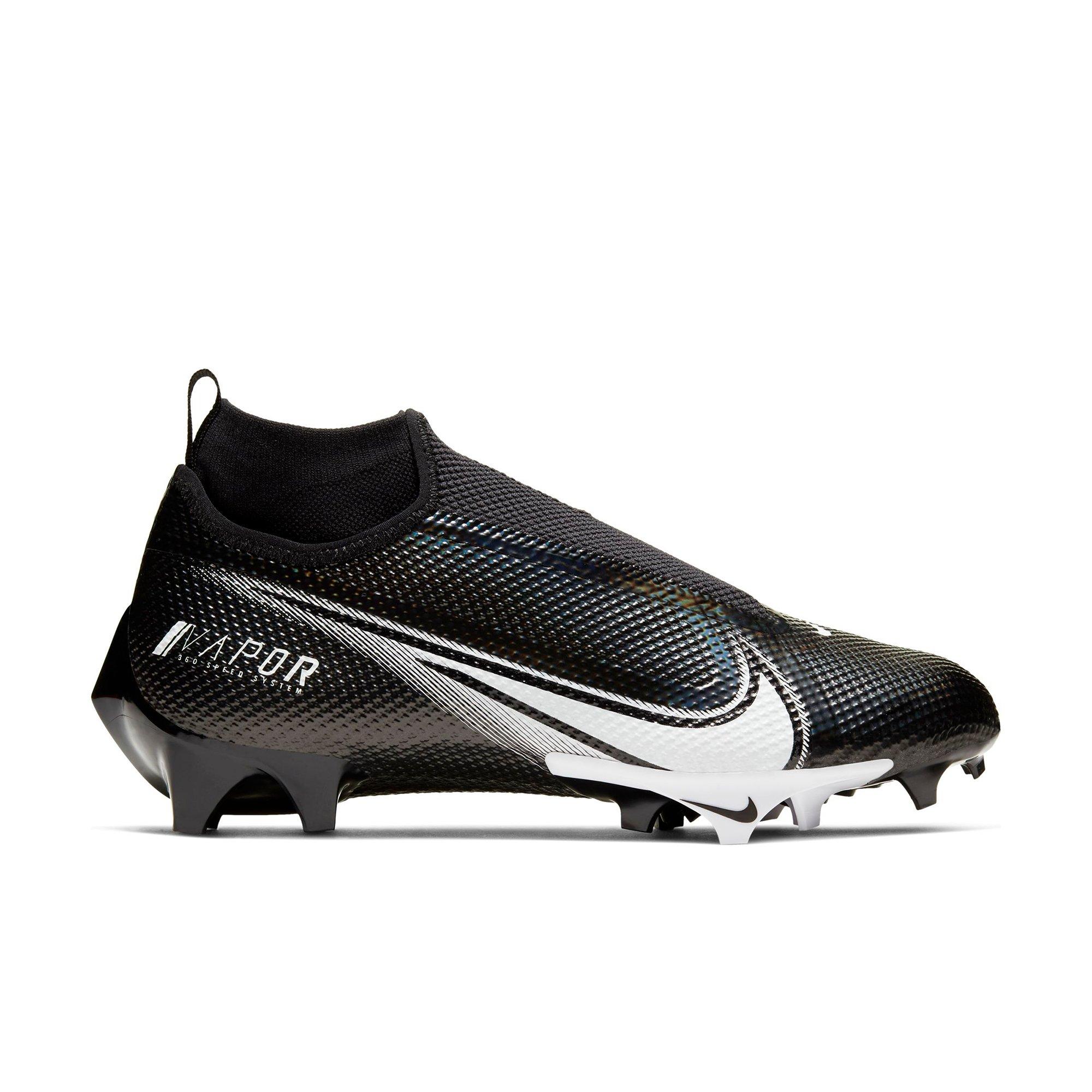 black and white nike football cleats