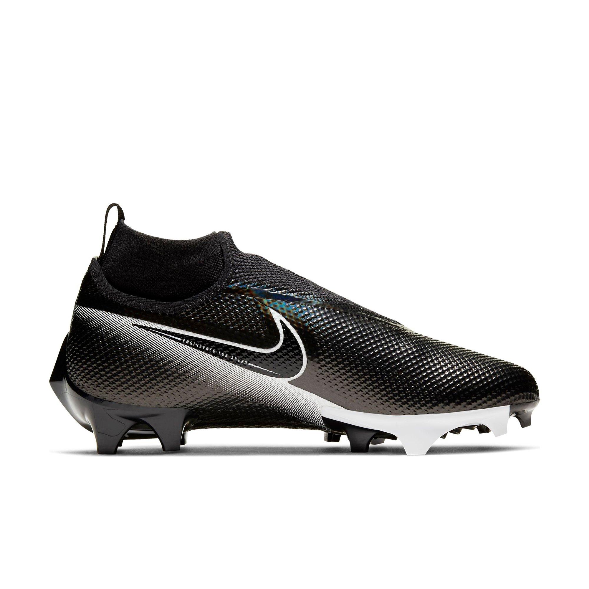 black and white nike football cleats