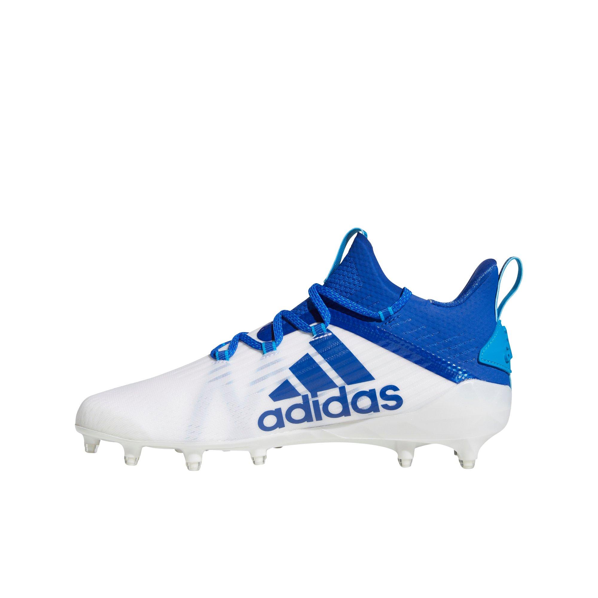 blue adizero football cleats