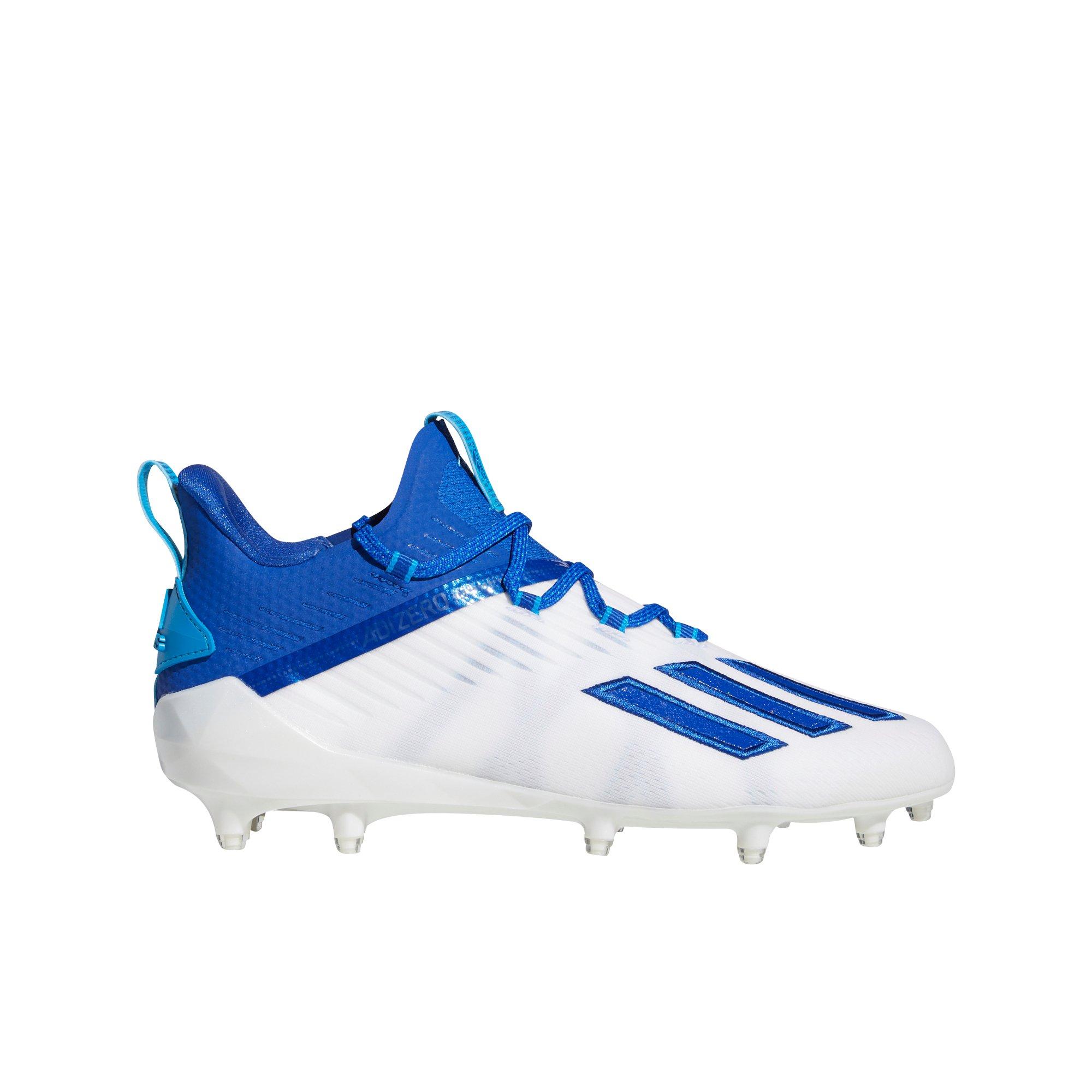 blue adizero football cleats