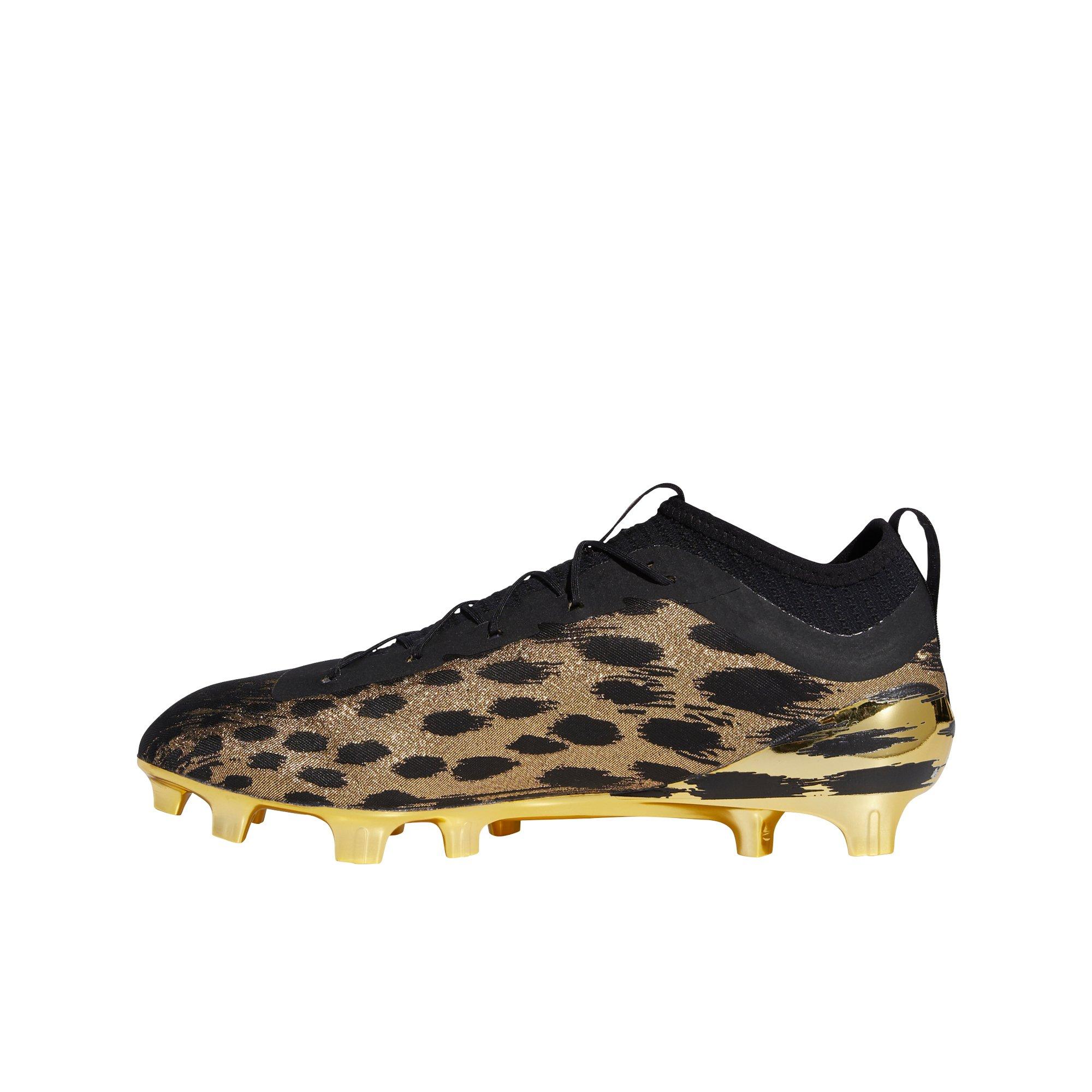 black and gold adidas football cleats