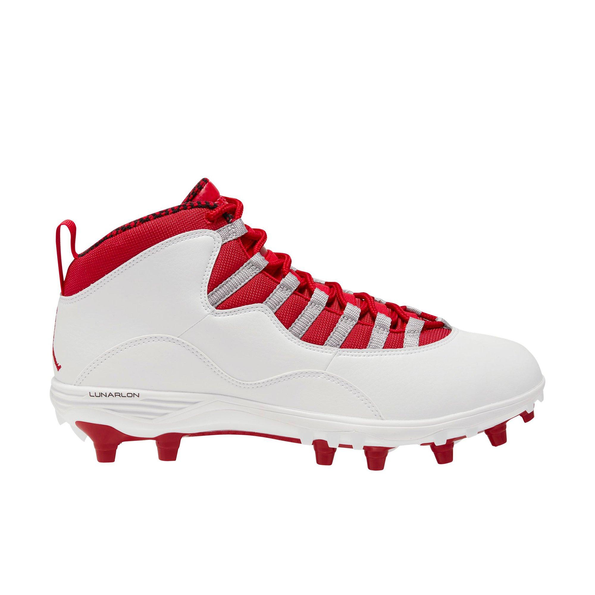 jordan football cleats red