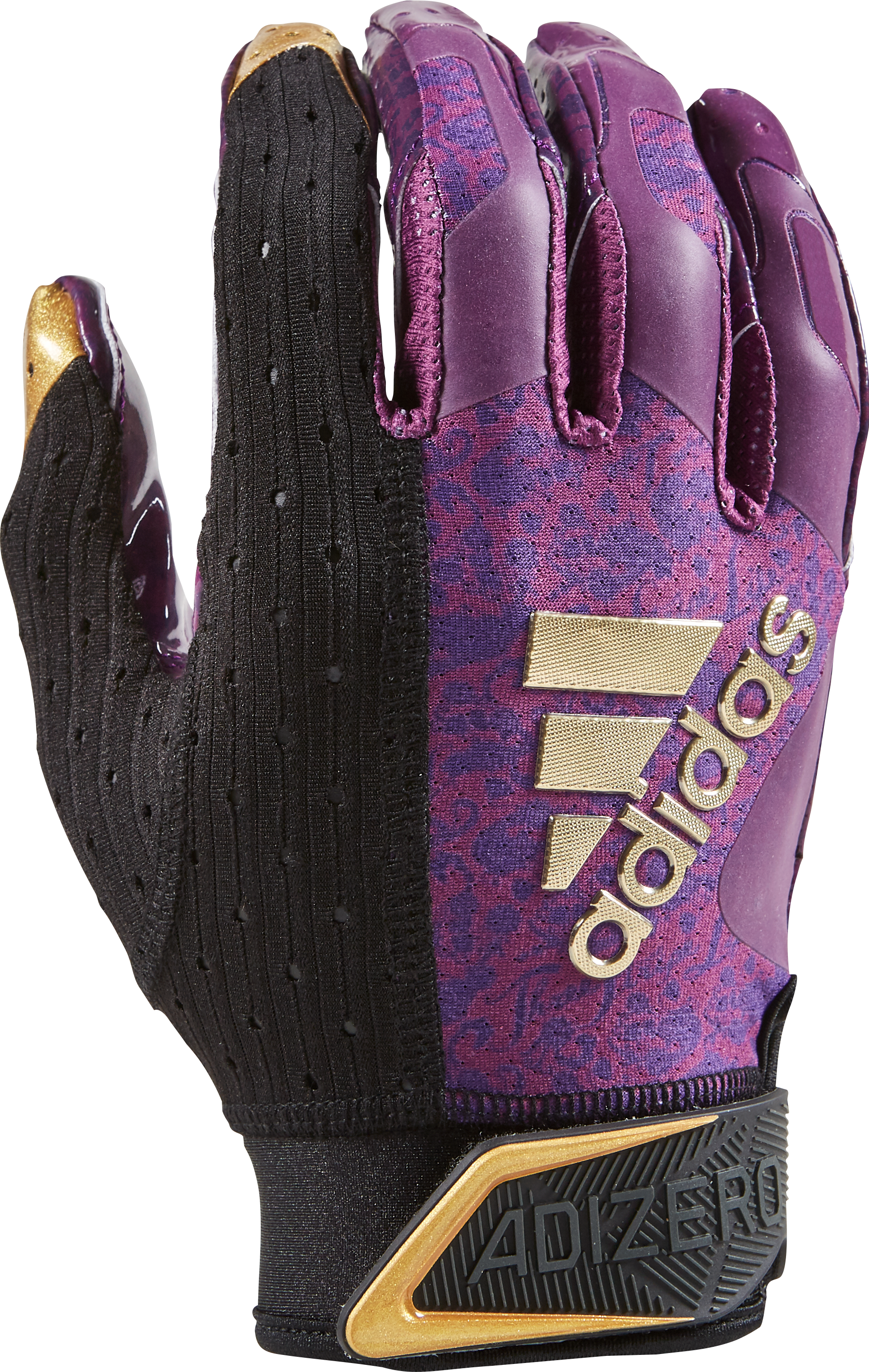 purple receiver gloves