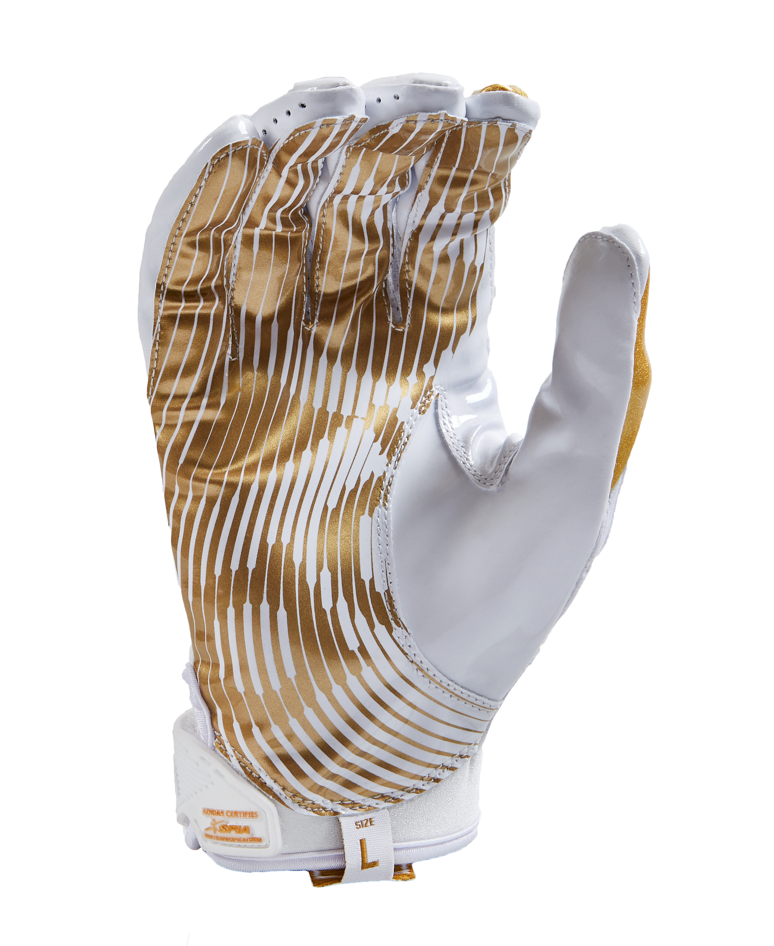 white and gold adidas gloves
