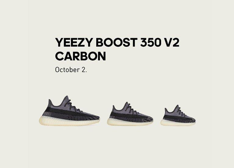Yeezy Boost 350 V2 “Carbon” October 2020
