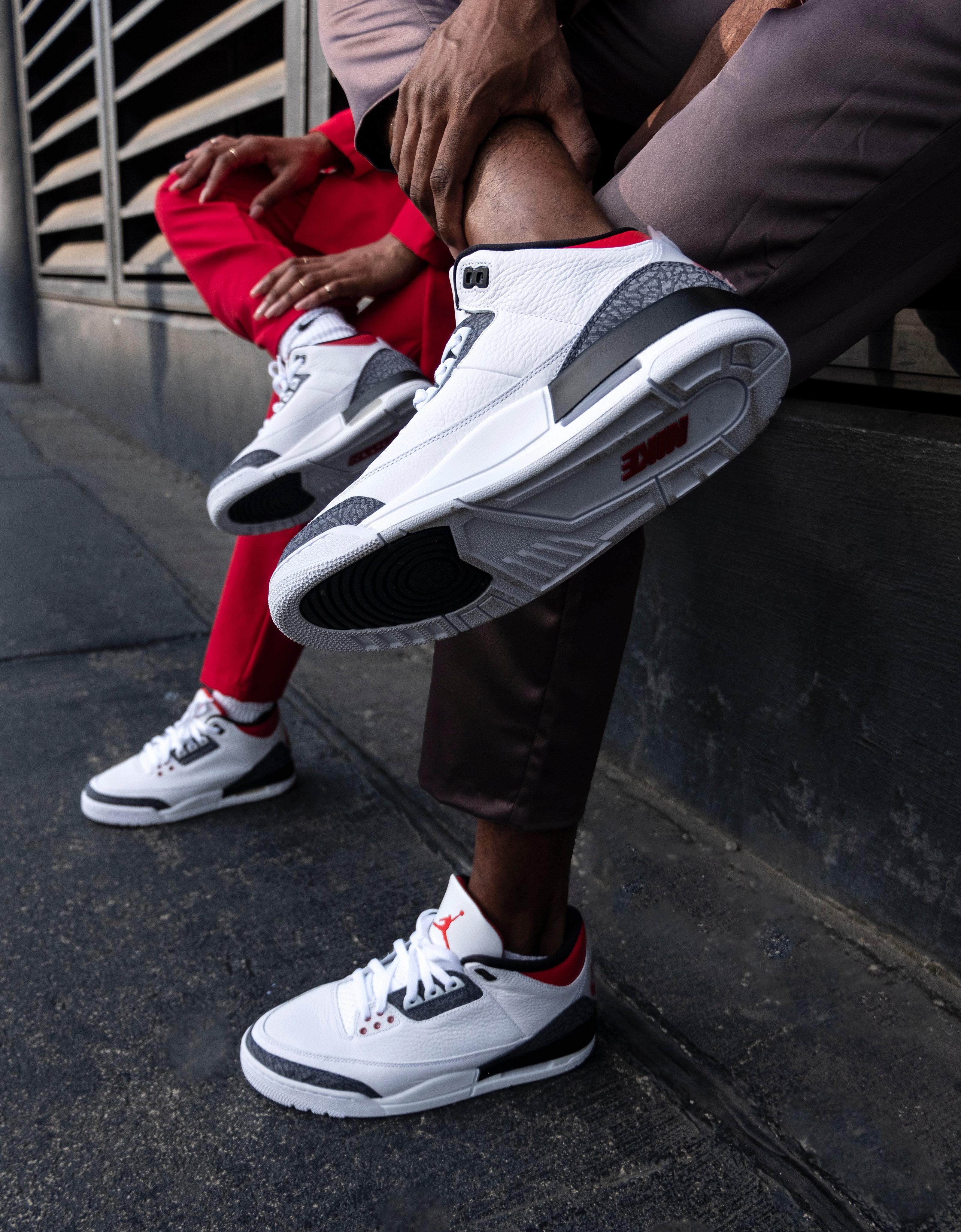 Sneakers Release Jordan 3 Retro Se Fire Red Denim White Fire Red Black Men S And Kids Basketball Shoe
