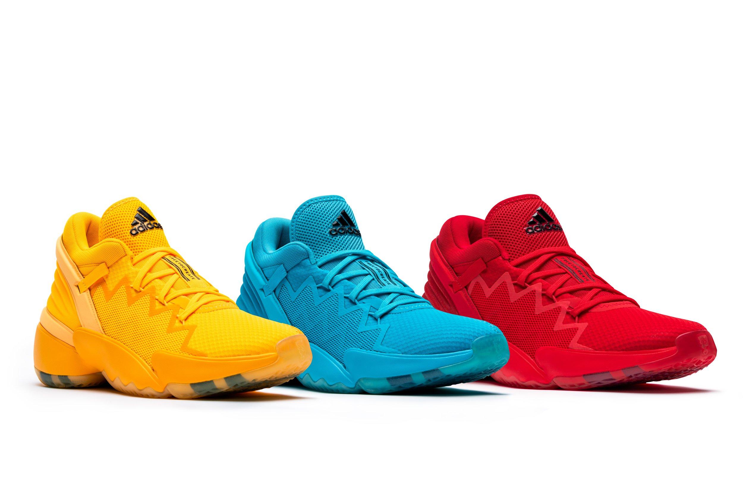 colorful adidas basketball shoes