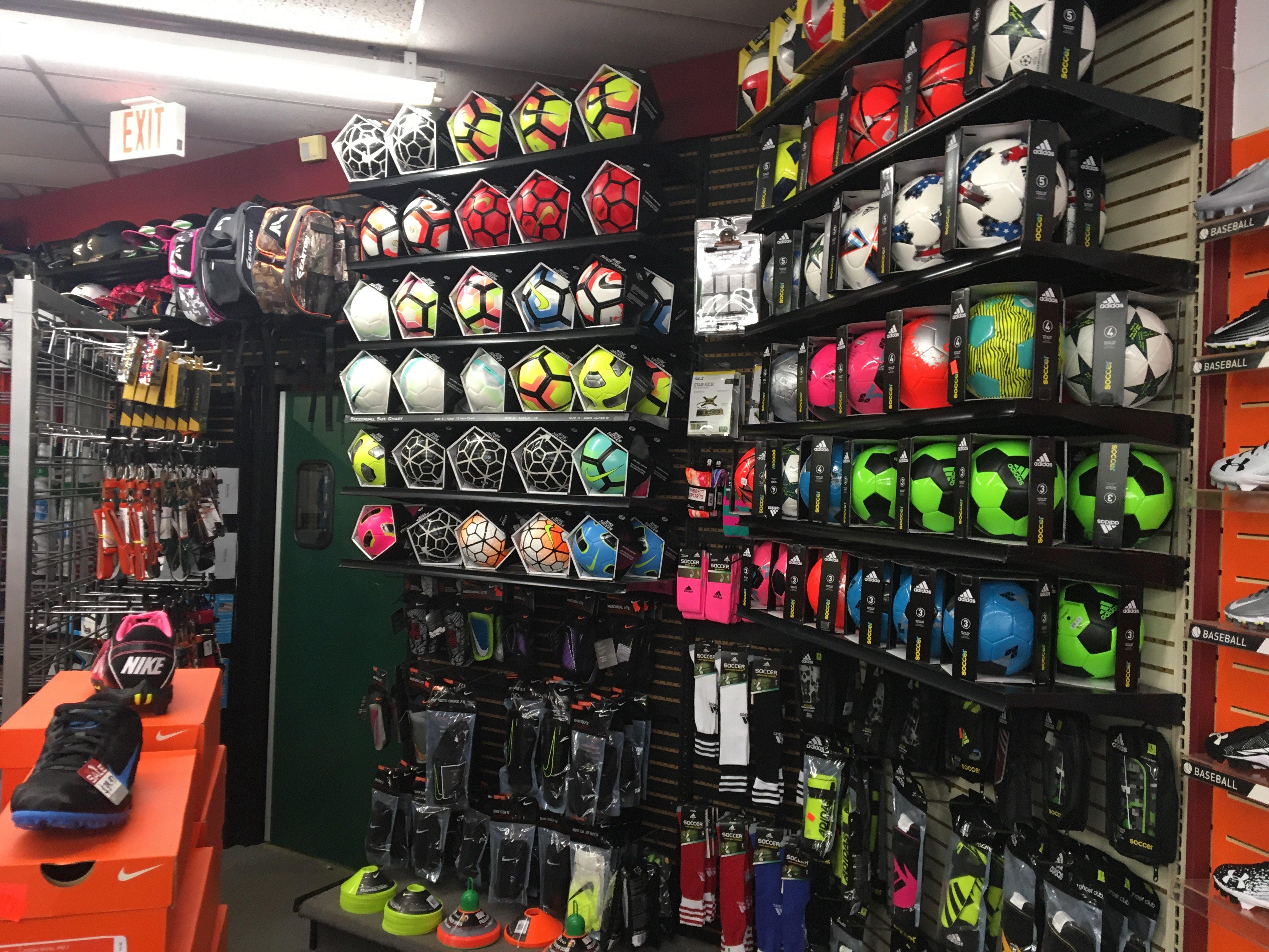 athletic equipment stores