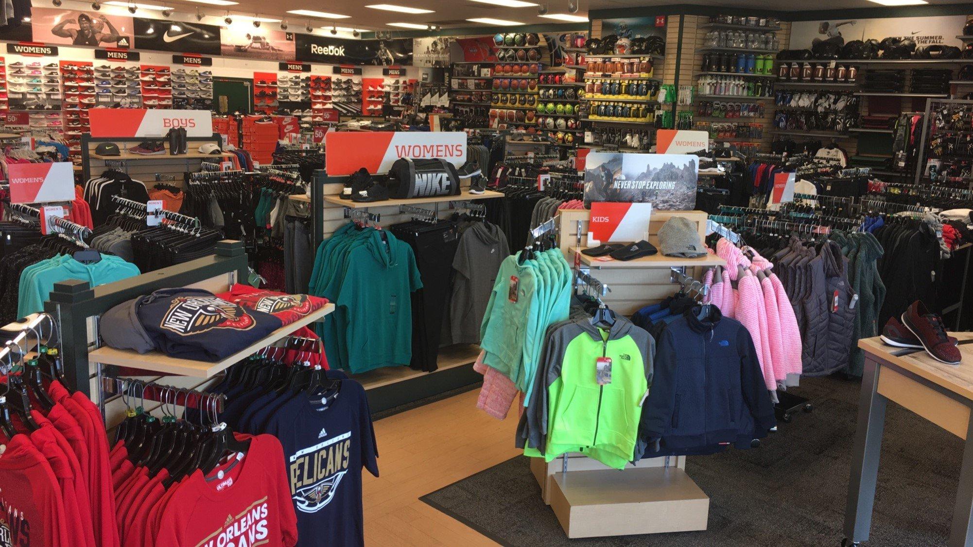 sports clothing stores