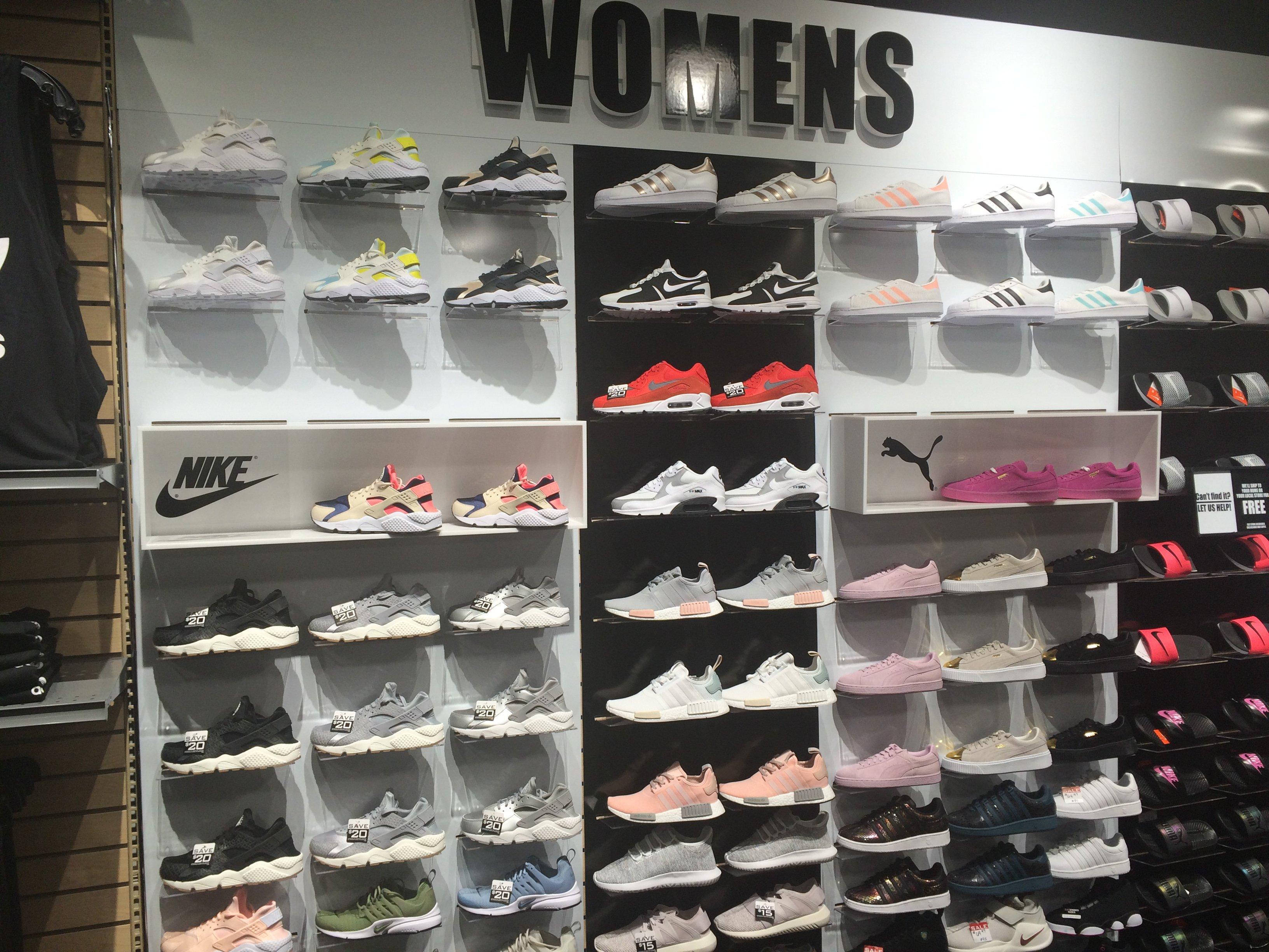 sneaker stores in the mall