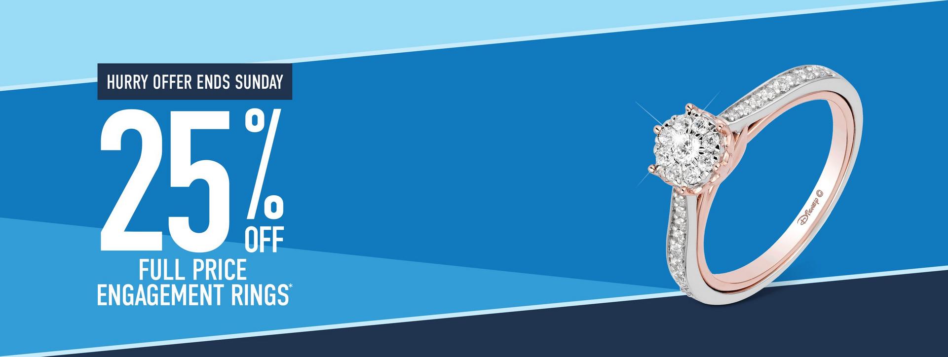 25% Off Full Price Engagement Rings - Shop Now